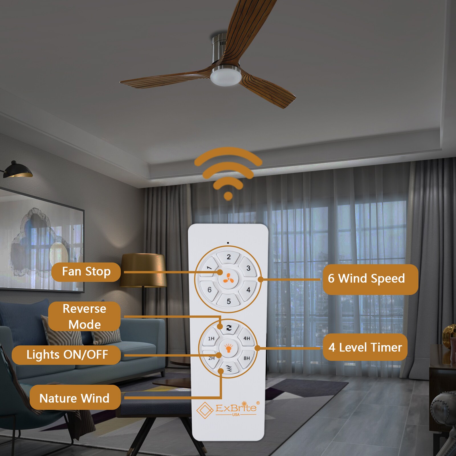 ExBrite LWYFZPFL5207S Ceiling-Fans - View #20