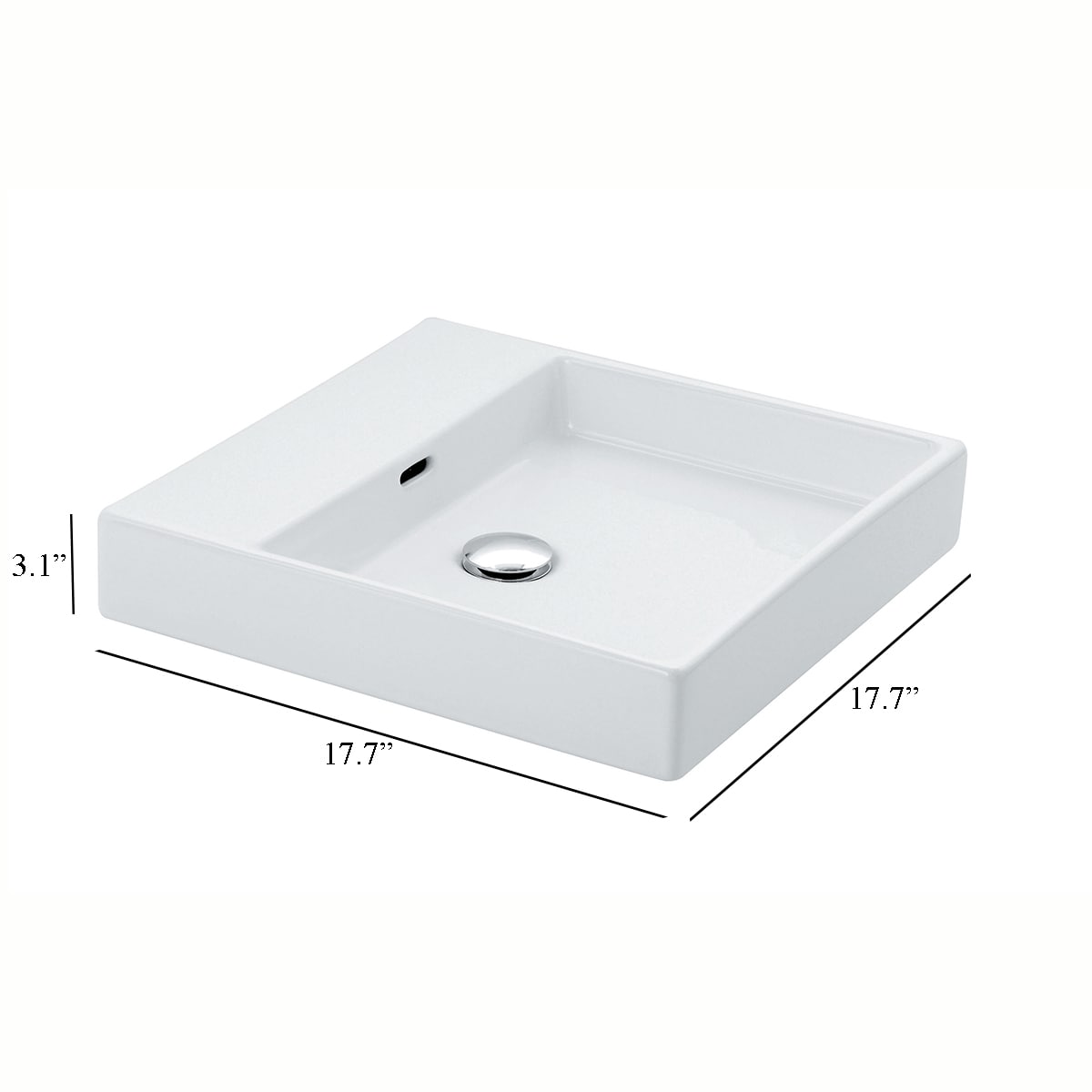 WS Bath Collections PLAIN 45A.00 Bath-Sink - View #7