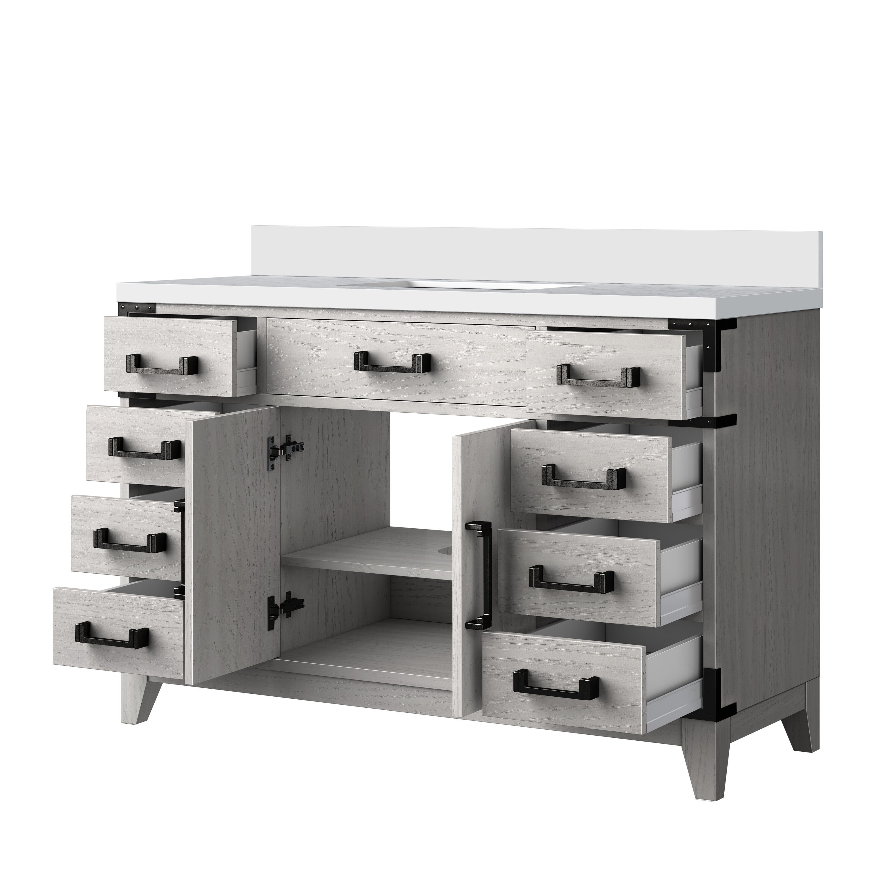 Lexora LVW48SM300 Bath-Vanity-Combo - View #3