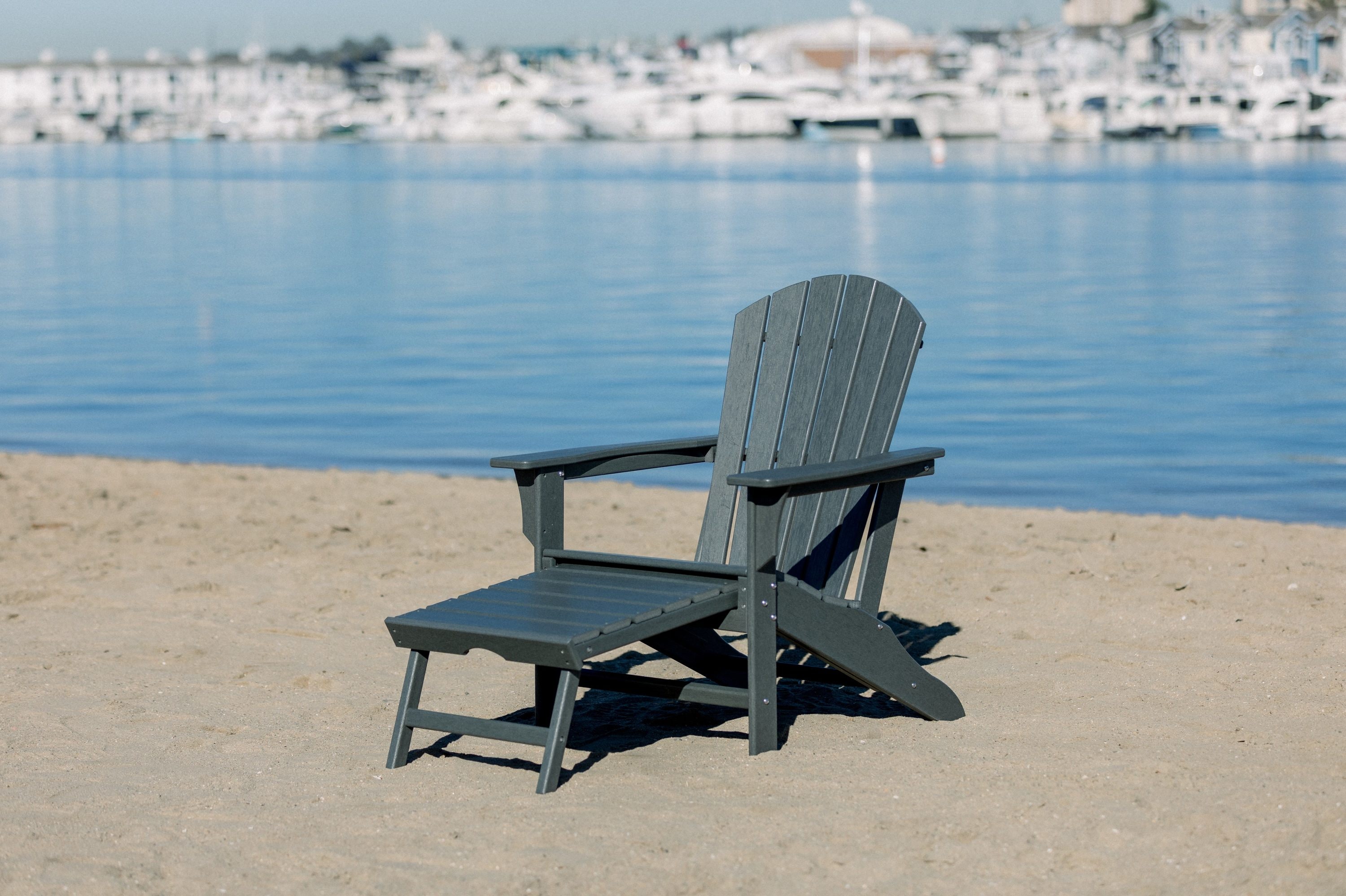 plastic adirondack chairs with footrest