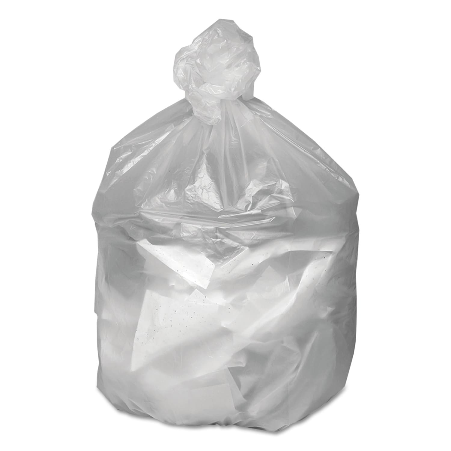 Ultra Plus 16-Gallons Clear Plastic Can Twist Tie Trash Bag (1000-Count ...