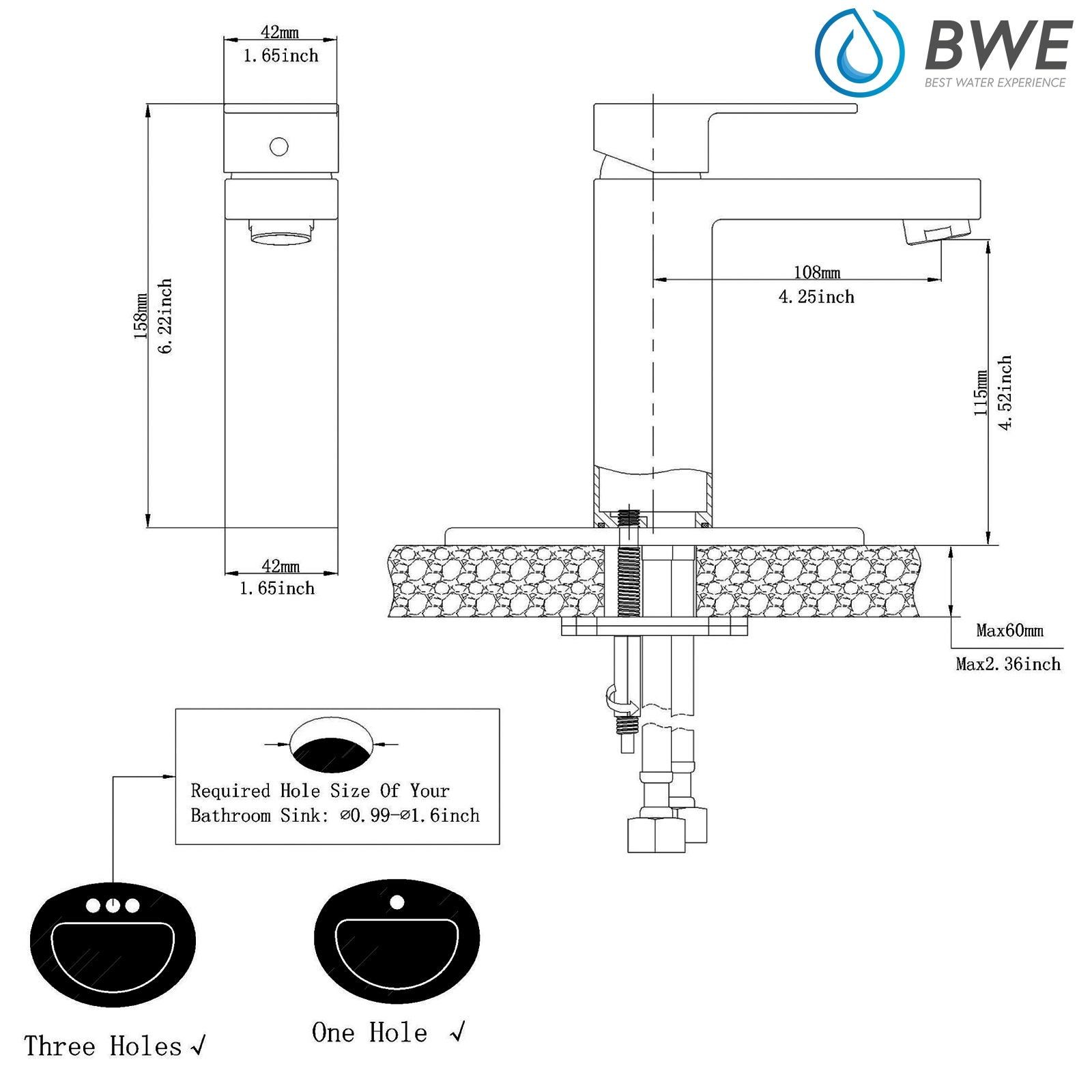 BWE A-96006-B Lavatory-Faucets - View #7
