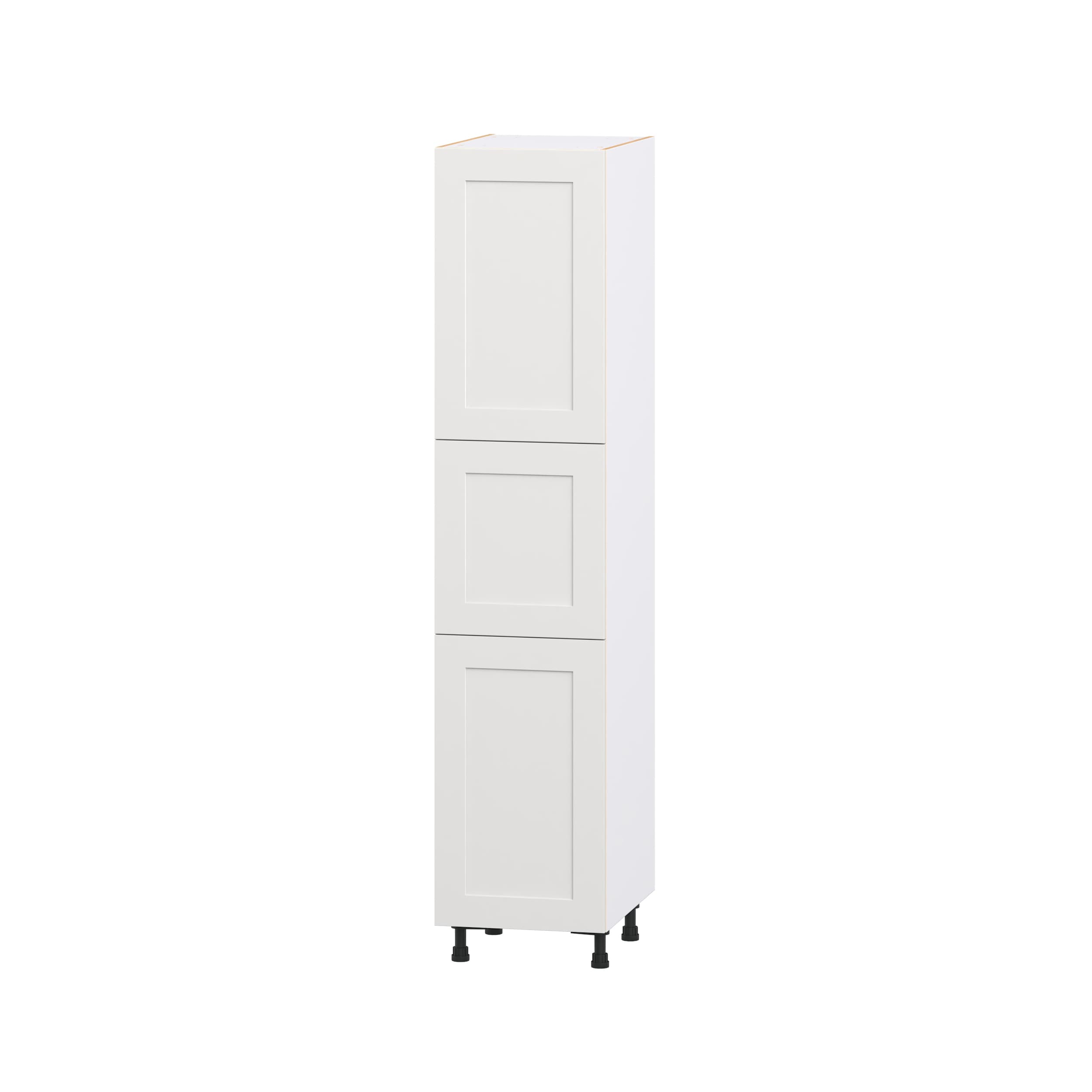 Hugo&Borg DST182484.5(L/R)-JO Jolie 18-in W x 84.5-in H x 24.5-in D Warm White Pantry Fully assembled Cabinet Flat Panel Shaker