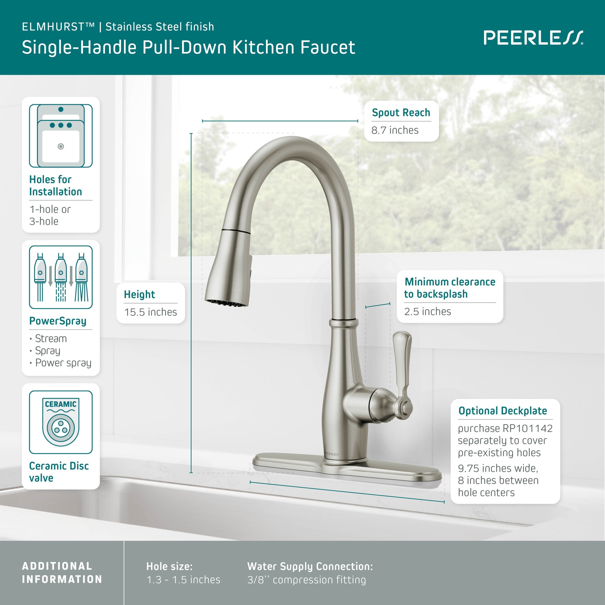 Peerless P7965LF-SS Kitchen-Faucets - View #9