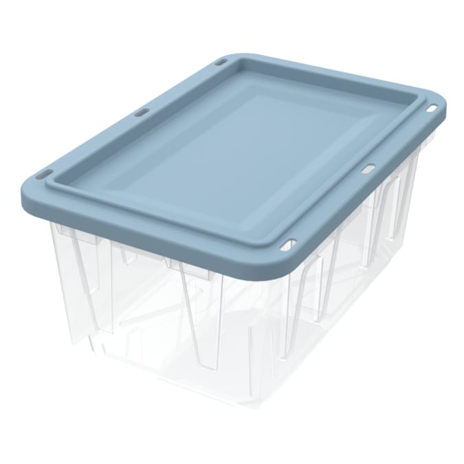 Project Source Project Source 27 Gallon Blue Clear Tote