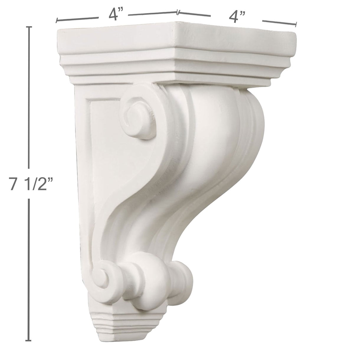 Ekena Millwork COR04X04X07DE corbels - View #2