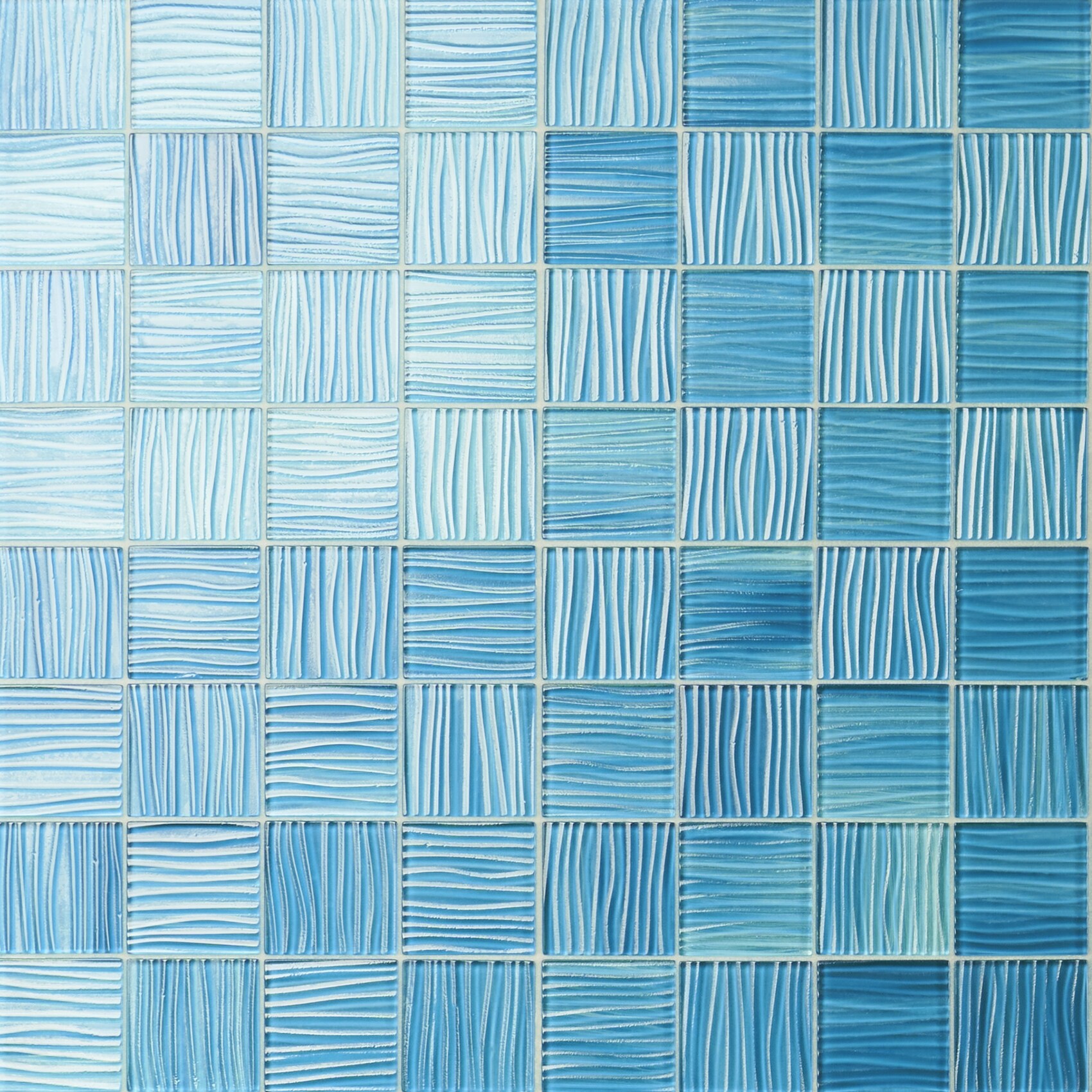 Artmore Tile EXT3RD107305 Mineralis Marine 12-in x 12-in Polished Glass Patterned Mosaic Wall Tile ( 0.96-sq ft Piece )