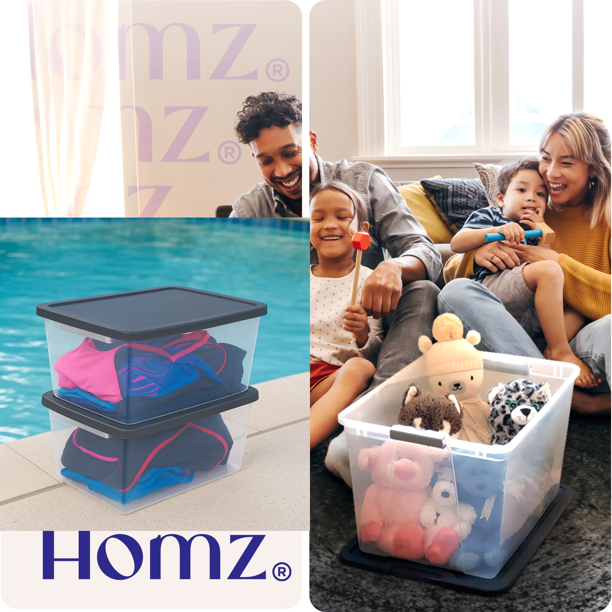 Homz Products 323714 Plastic-Storage-Totes - View #8