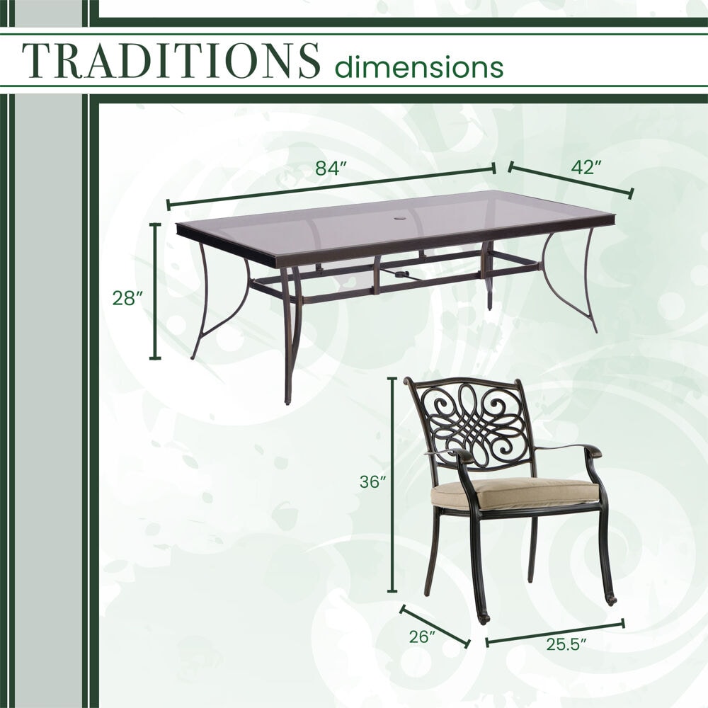Hanover TRADDN7PCG Patio-Dining-Sets - View #3