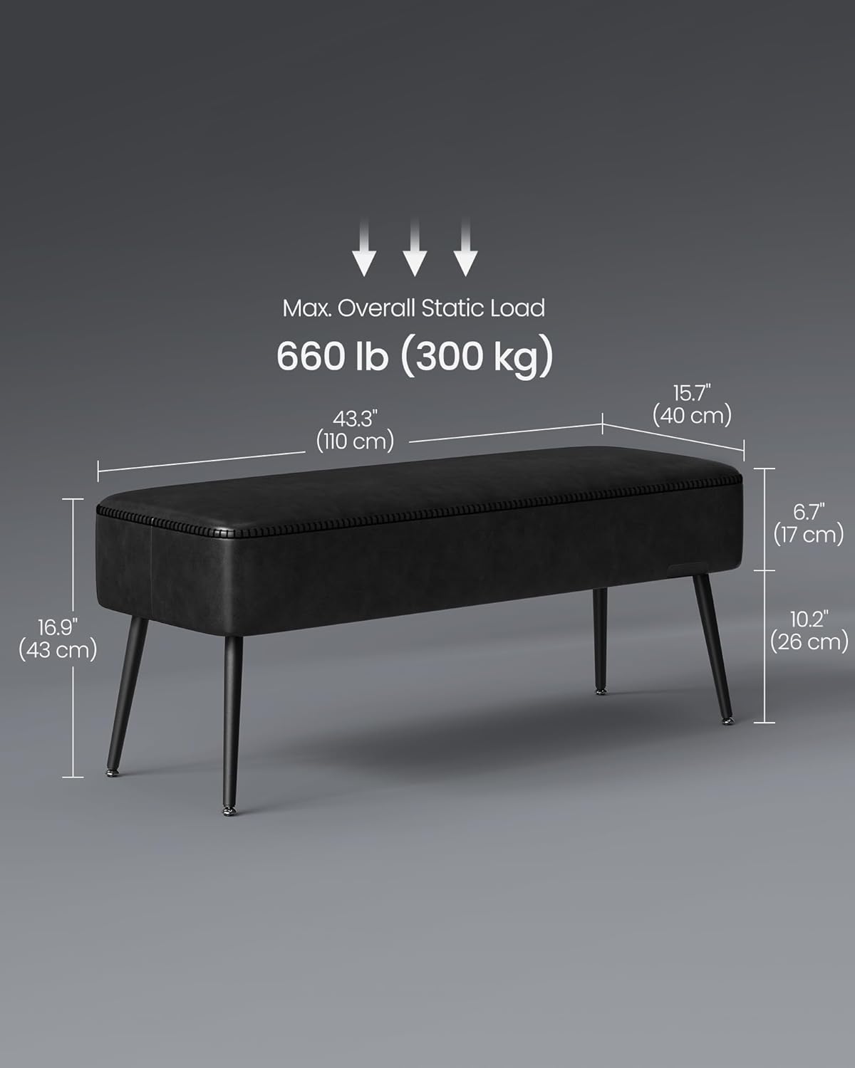SONGMICS HOME LOM076B01 Indoor-Ottomans - View #7