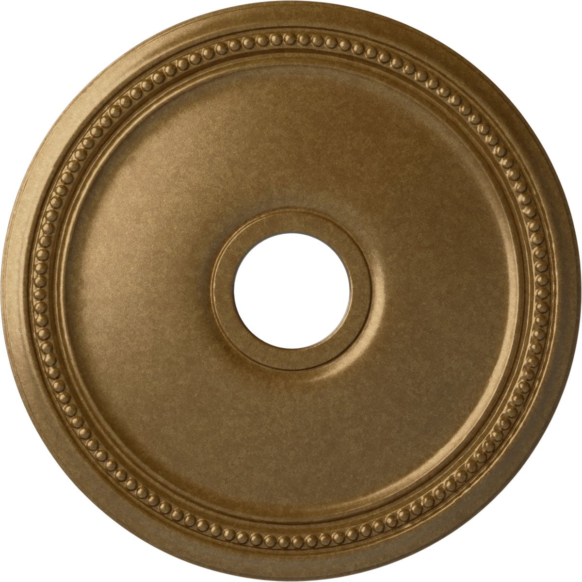 Ekena Millwork CM18DIPAS Diane 18-in W x 18-in L Painted Pale Gold Polyurethane Whole Ceiling Medallion