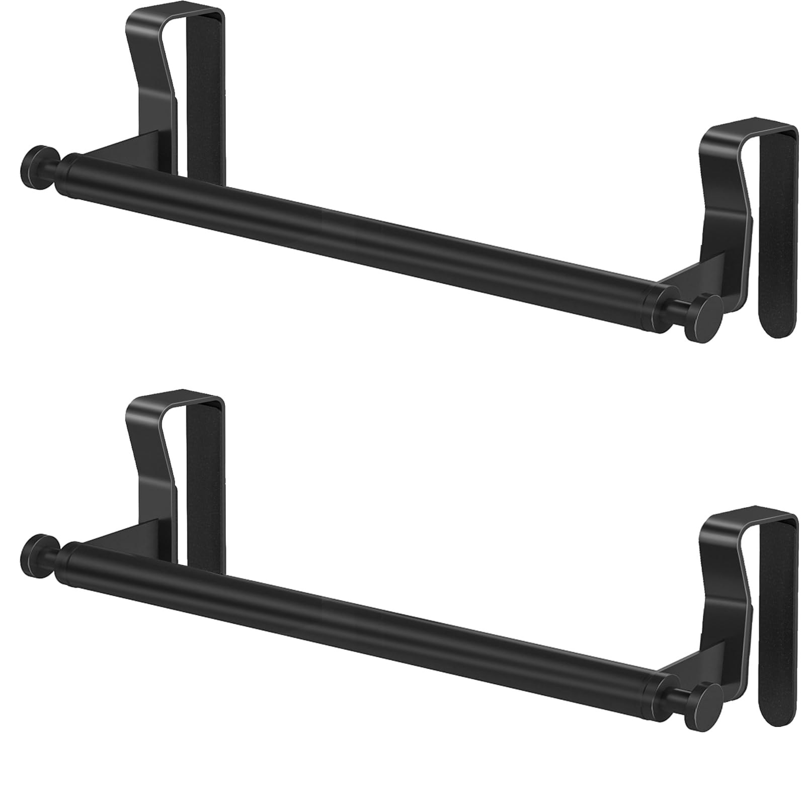 Aoibox  Over Cabinet Towel Holder with Adjustable Hooks and Extra Hanging Bars for Kitchen Cabinet Doors 10 5 x
