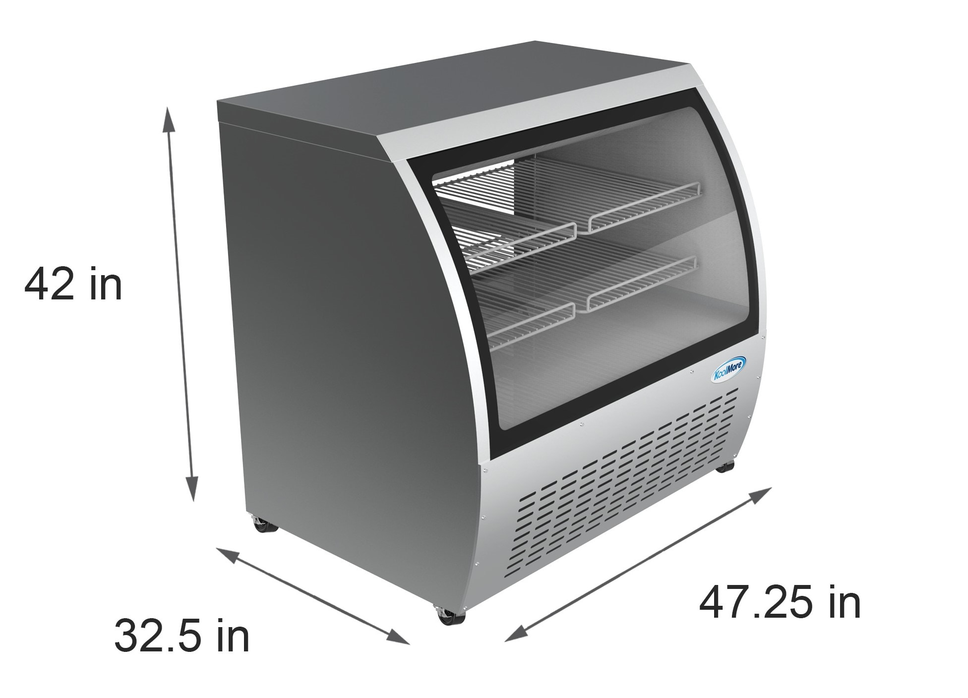 KoolMore 18-cu Ft Commercial Refrigerator 1 Glass Door Merchandiser ...