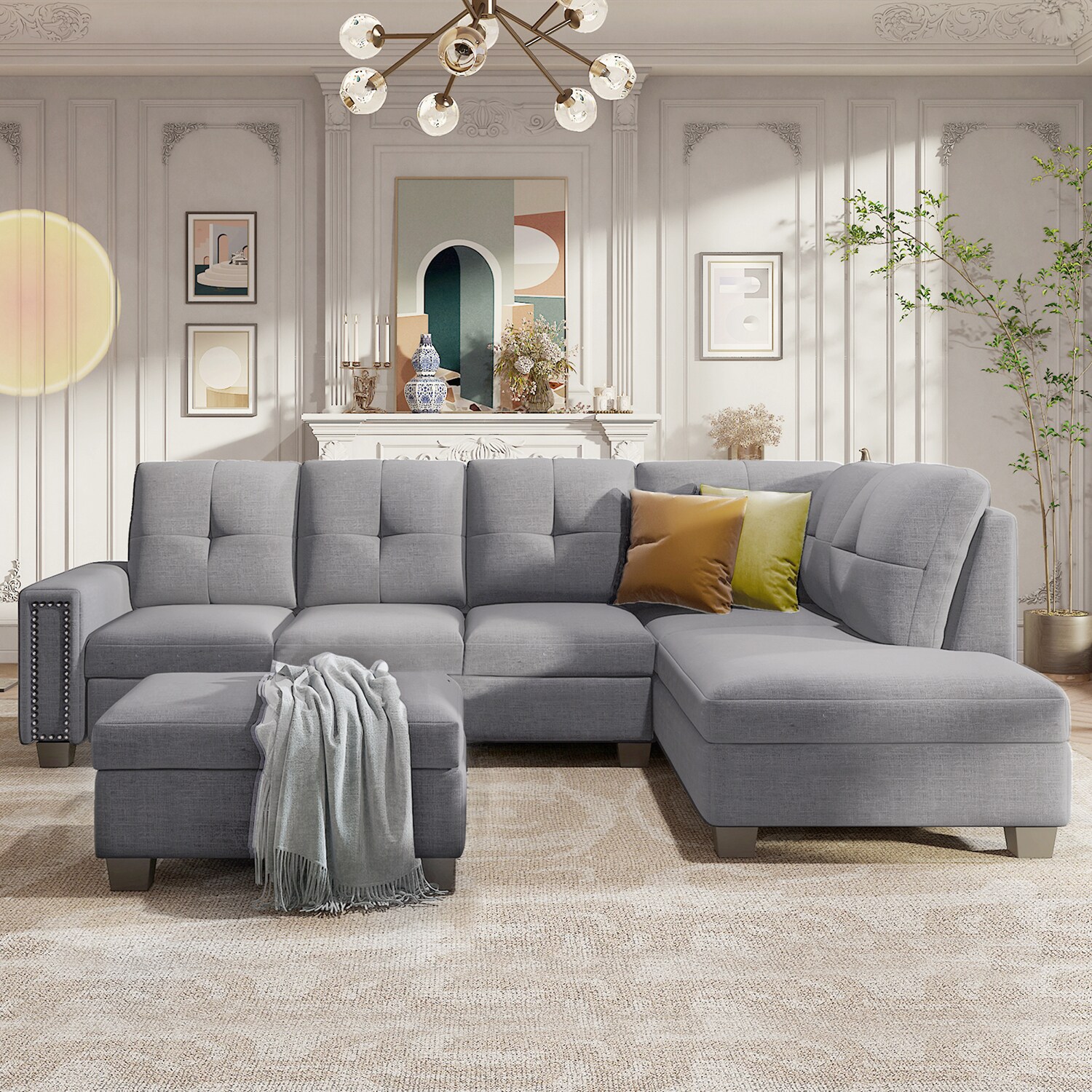 SINOFURN SYA370108GY Sofas-Loveseats - View #8