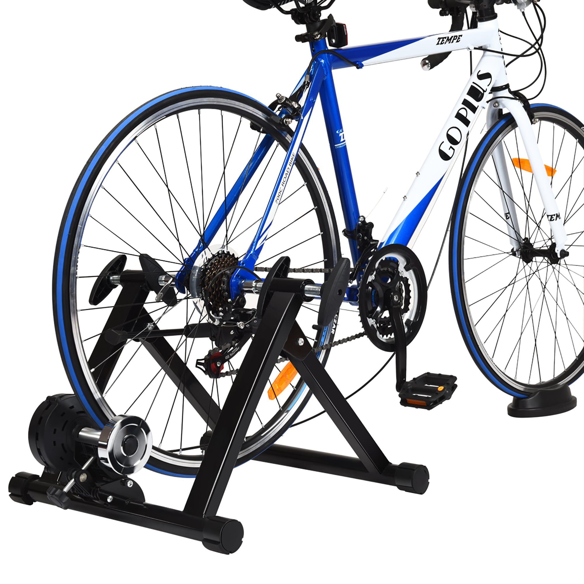 Goplus Bike Trainer Bicycle Exercise Stand w/8 Levels Resistance in the ...