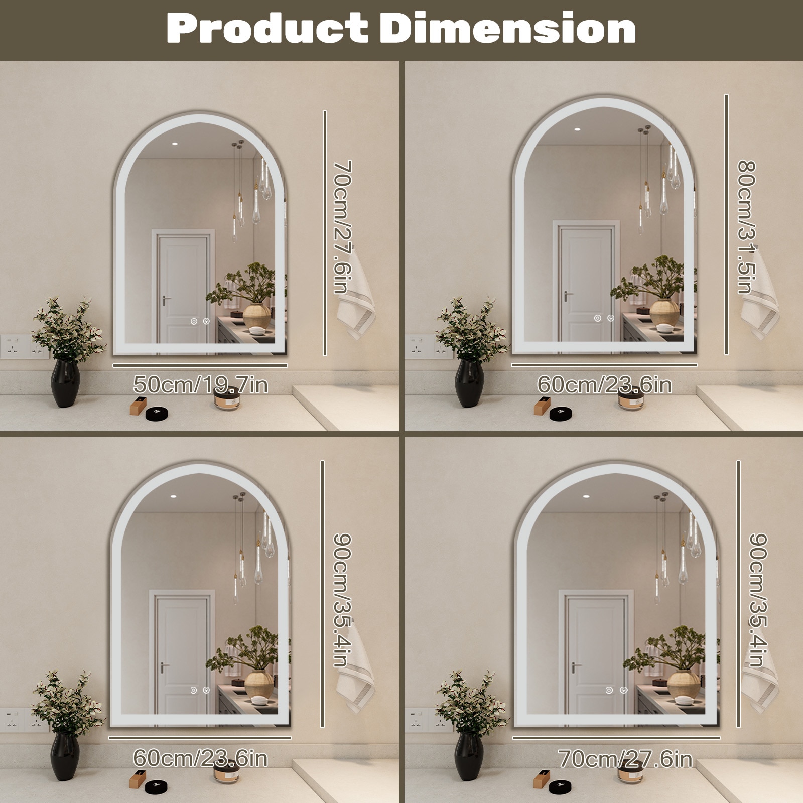 OOU HJ333670 Framed-Bath-Mirrors - View #4