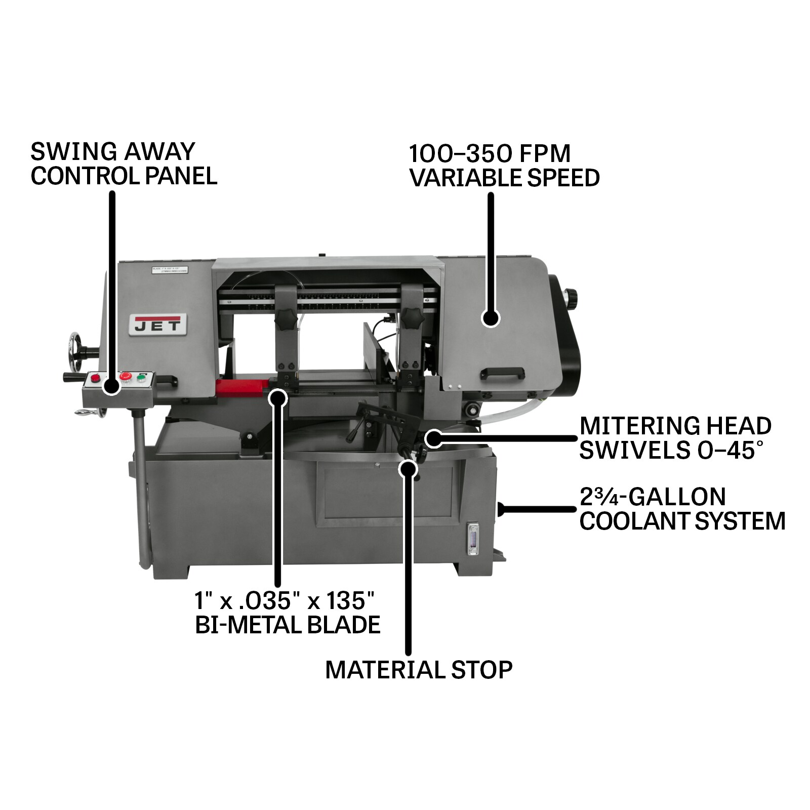 JET JT9-414484 Band-Saws - View #2