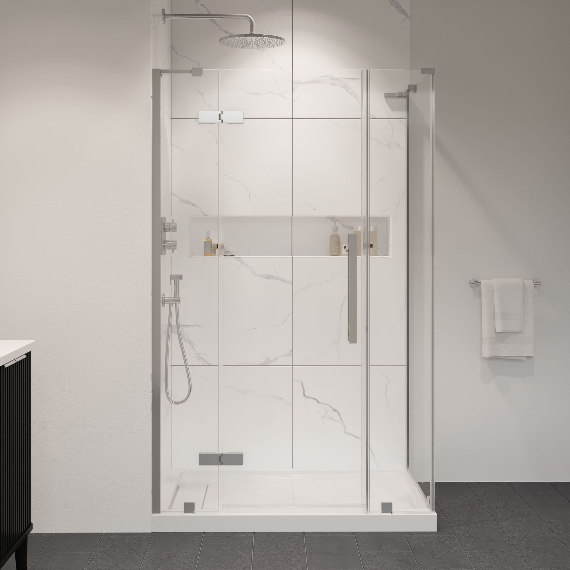 OVE Decors 15SKS-TAMP48-SAT Alcove-Shower-Kit - View #3