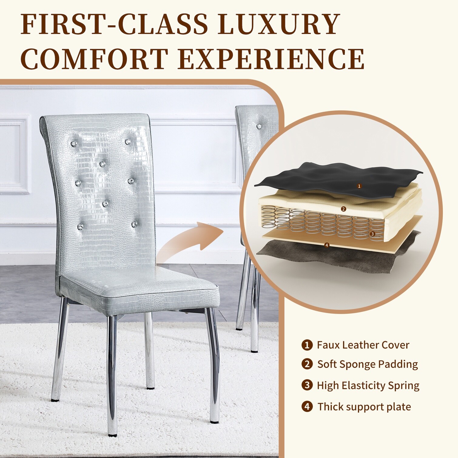 SunJet URIF31C9UKWB Dining-Chairs - View #3