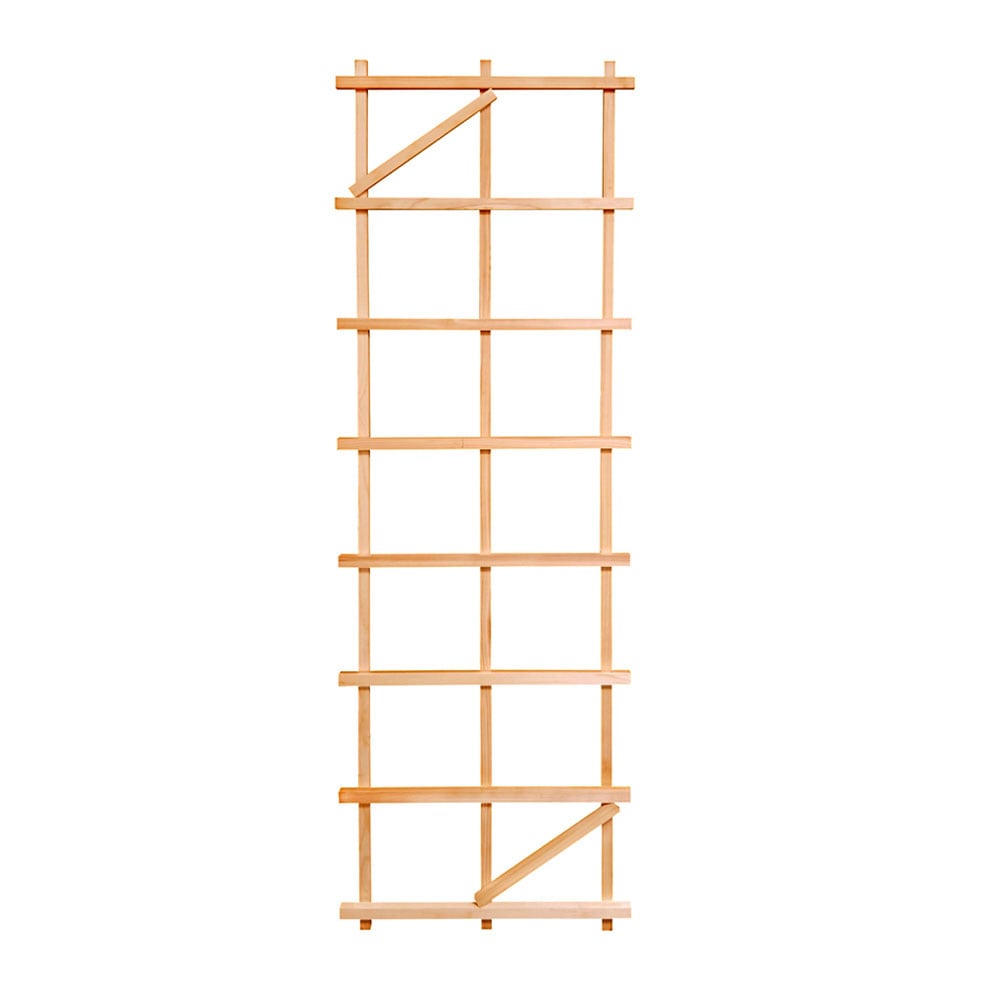 Style Selections 24-in W x 72-in H Pecan wood Garden Trellis For Climbing Plants For Roses #625990