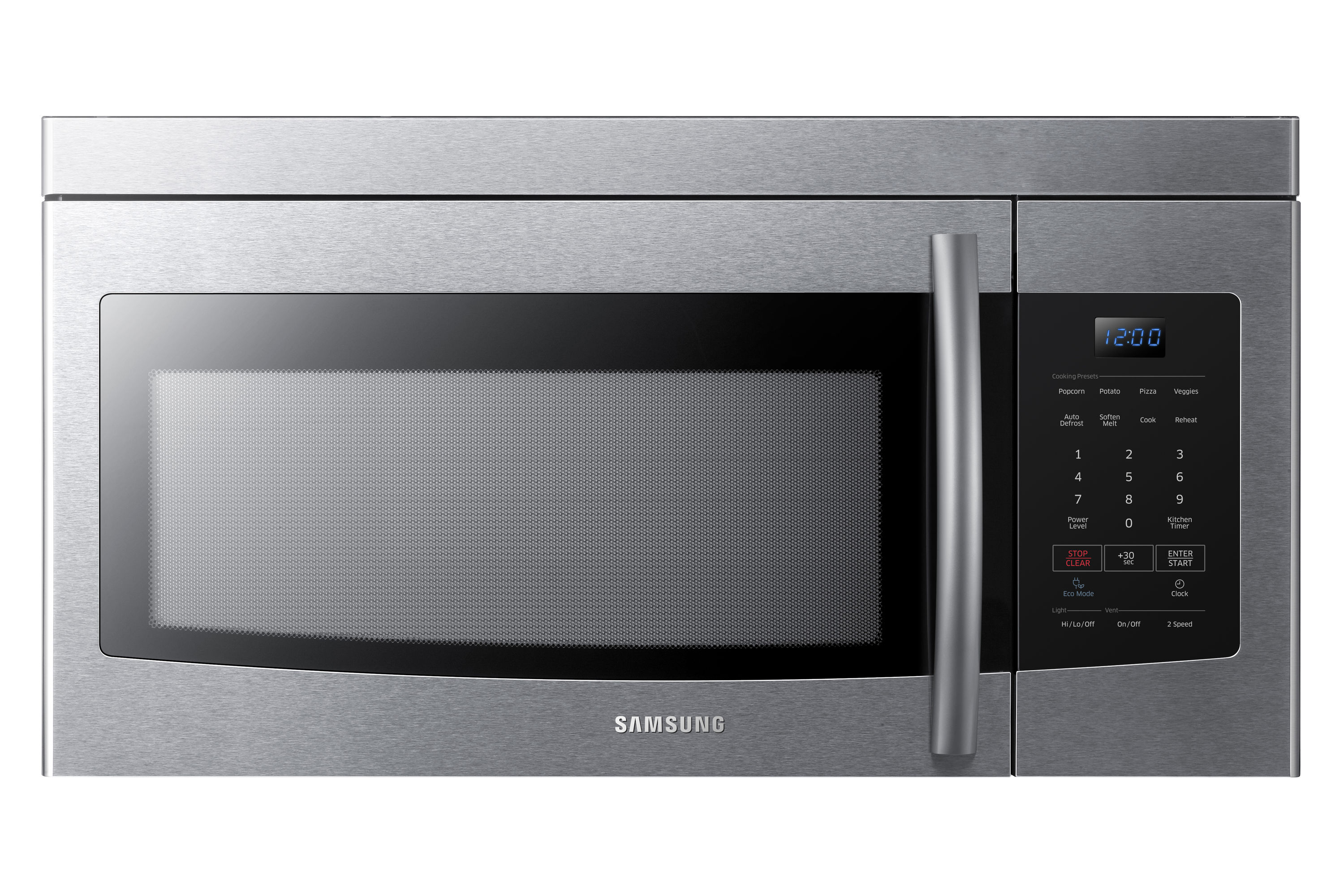 Samsung 1.6-cu ft 1000-Watt Over-the-Range Microwave (Stainless Steel) at  Lowes.com