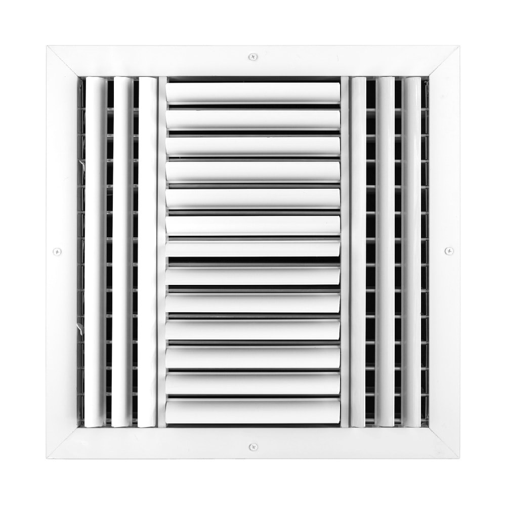 ACLaminaire L-CL 4 M 14X14 14-Inches x 14-Inches 4-way Aluminum Ceiling Diffuser in White