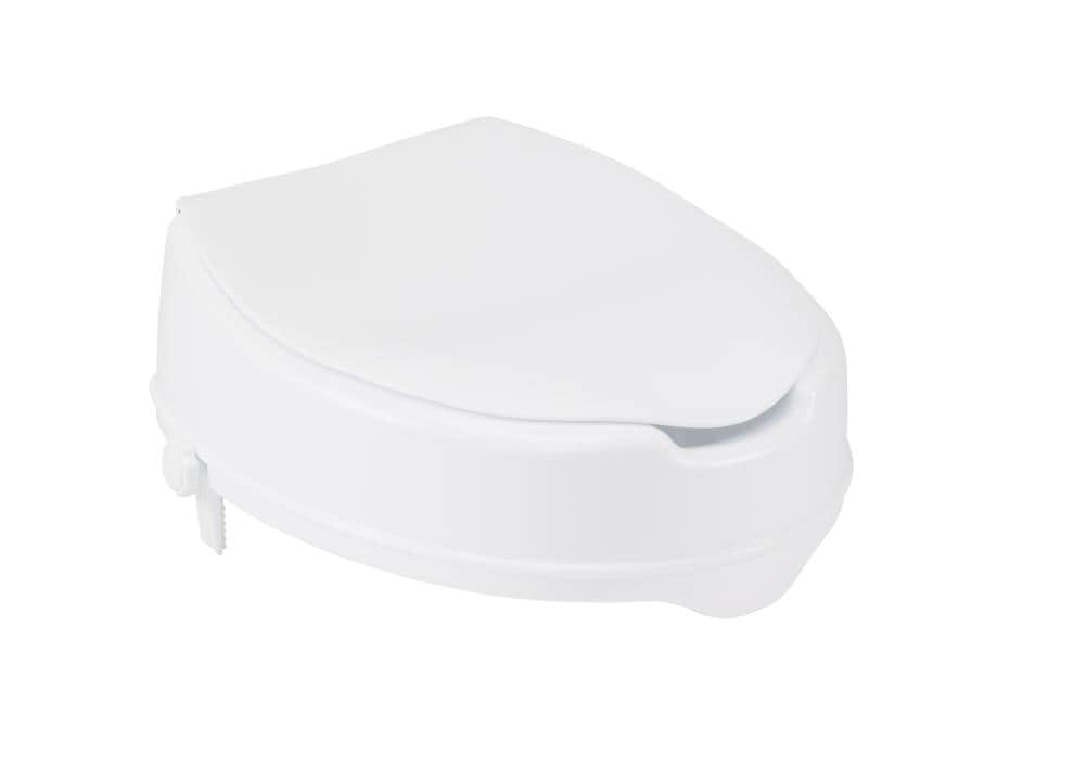 Universal Toilet Seat Riser Standard Portable Plastic Kit Lightweight Heavy Duty 