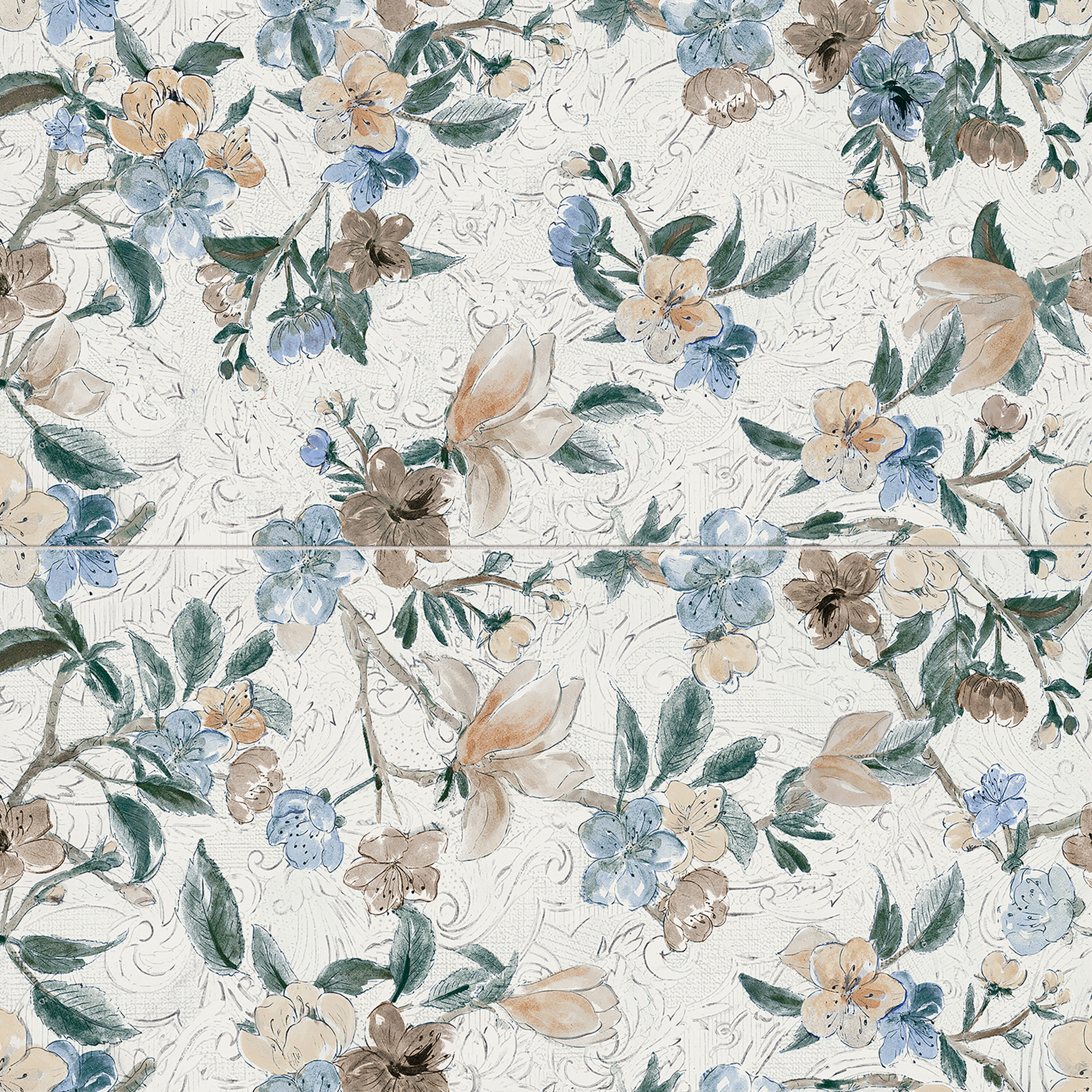 Affinity Tile FNX48PSWH Parete Setoso White 24-in x 47-in Glazed Porcelain Patterned Floor and Wall Tile (23.1-sq. ft/ Carton)