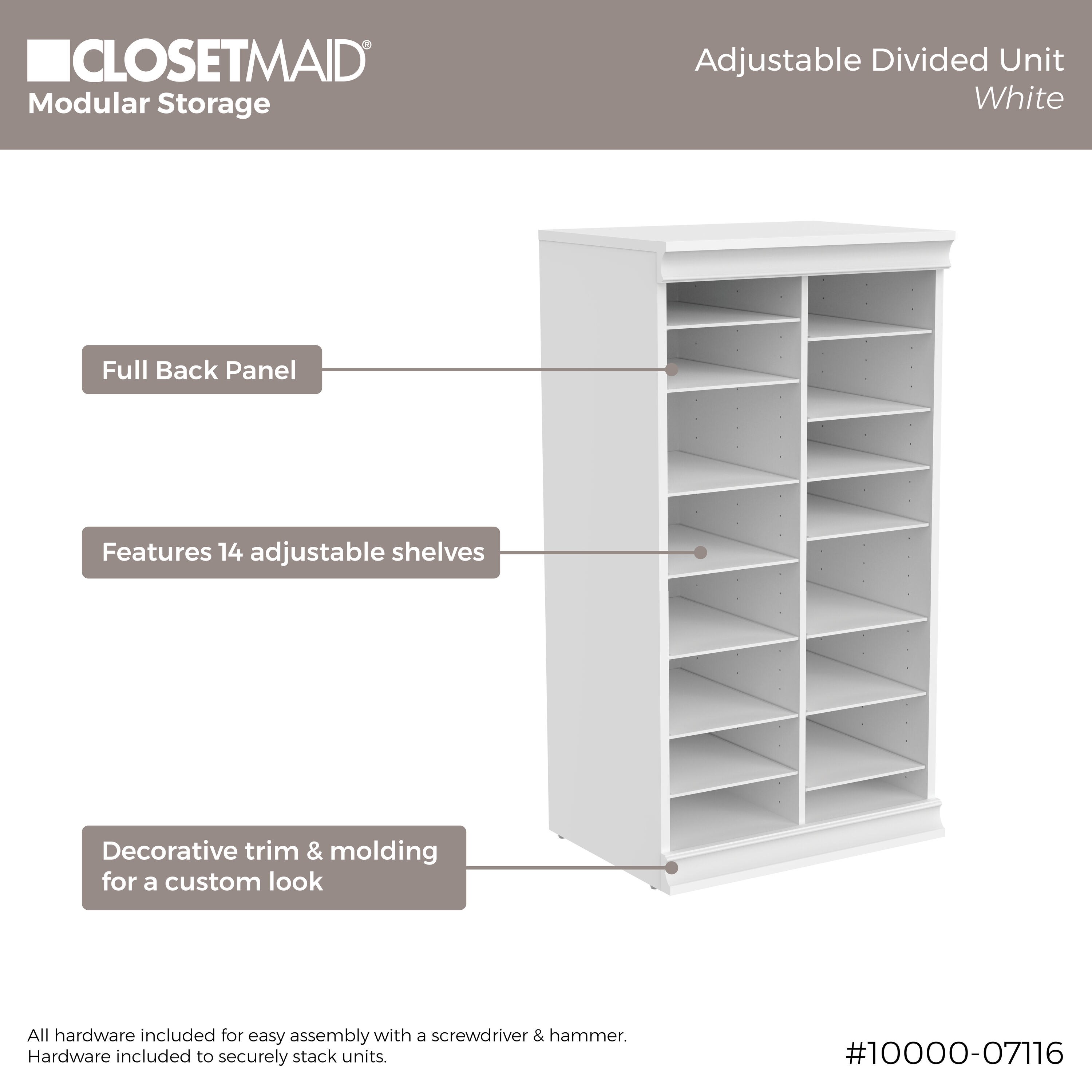 ClosetMaid 10000-07116 Wood-Closet-Kits - View #13