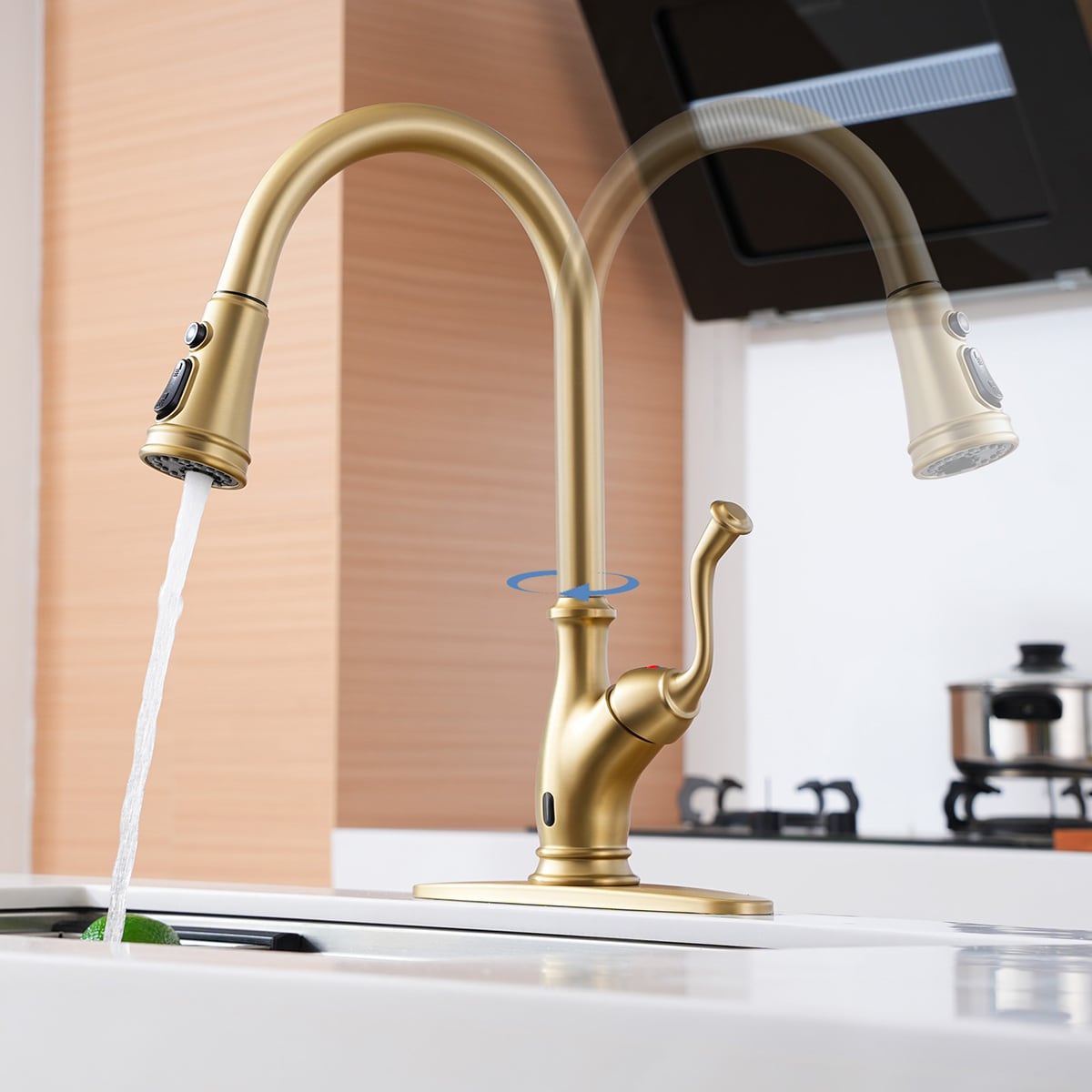 Mondawe OR-Q06CPF-DG Kitchen-Faucets - View #3