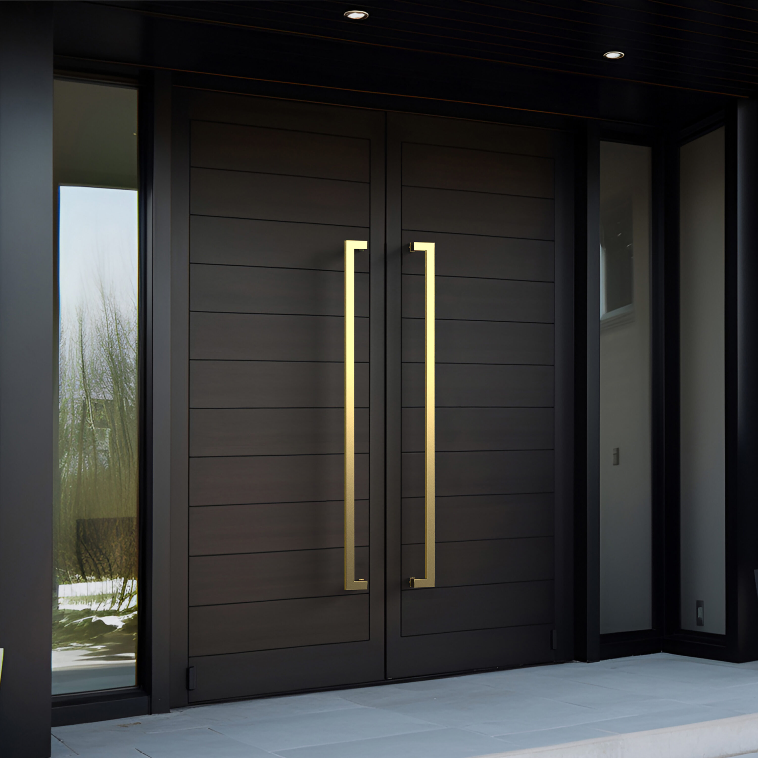 HYDROWARE HYD-0071 Pull Door Handle Bars NEXUS Brushed Gold Interior/Exterior Bed/Bath Combined Door Handle
