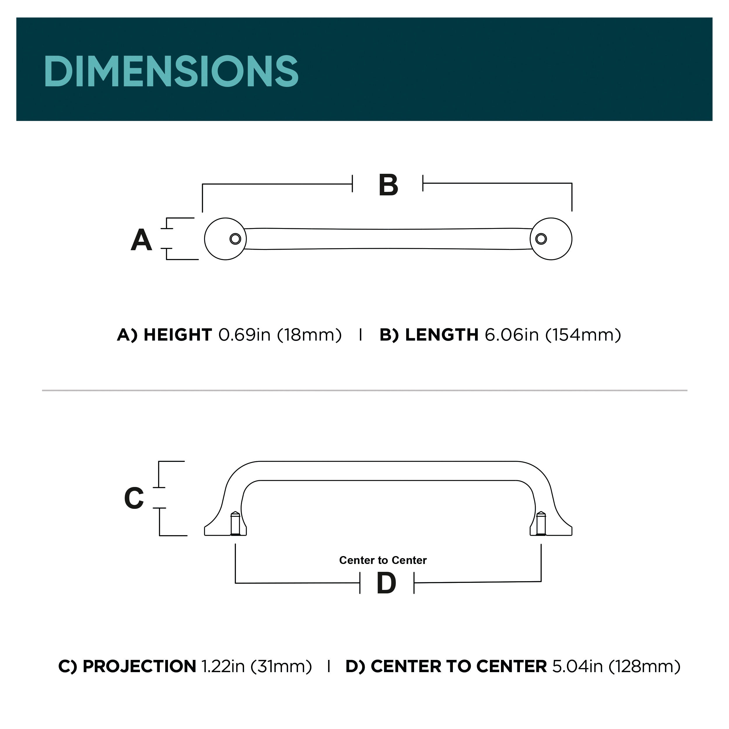 Origin 21 P48189W-SN-CP Cabinet-Pulls - View #7