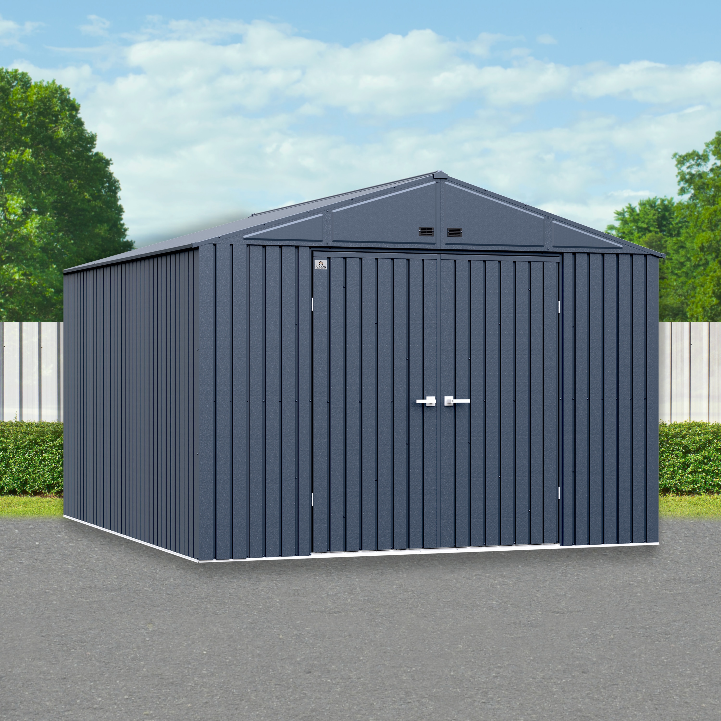 Arrow EG1012AN 10-ft x 12-ft Elite Galvanized steel Storage Shed
