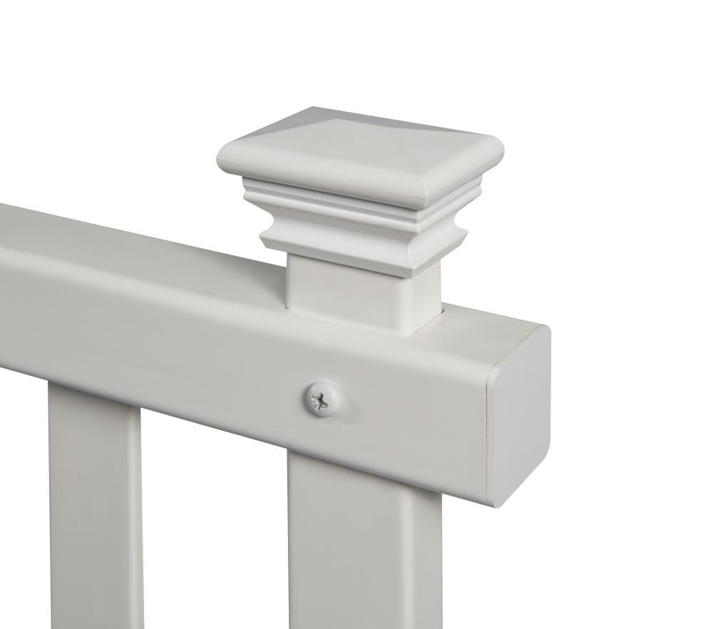 3ft H x 3.5ft W White Vinyl Picket Fence Panel Kit