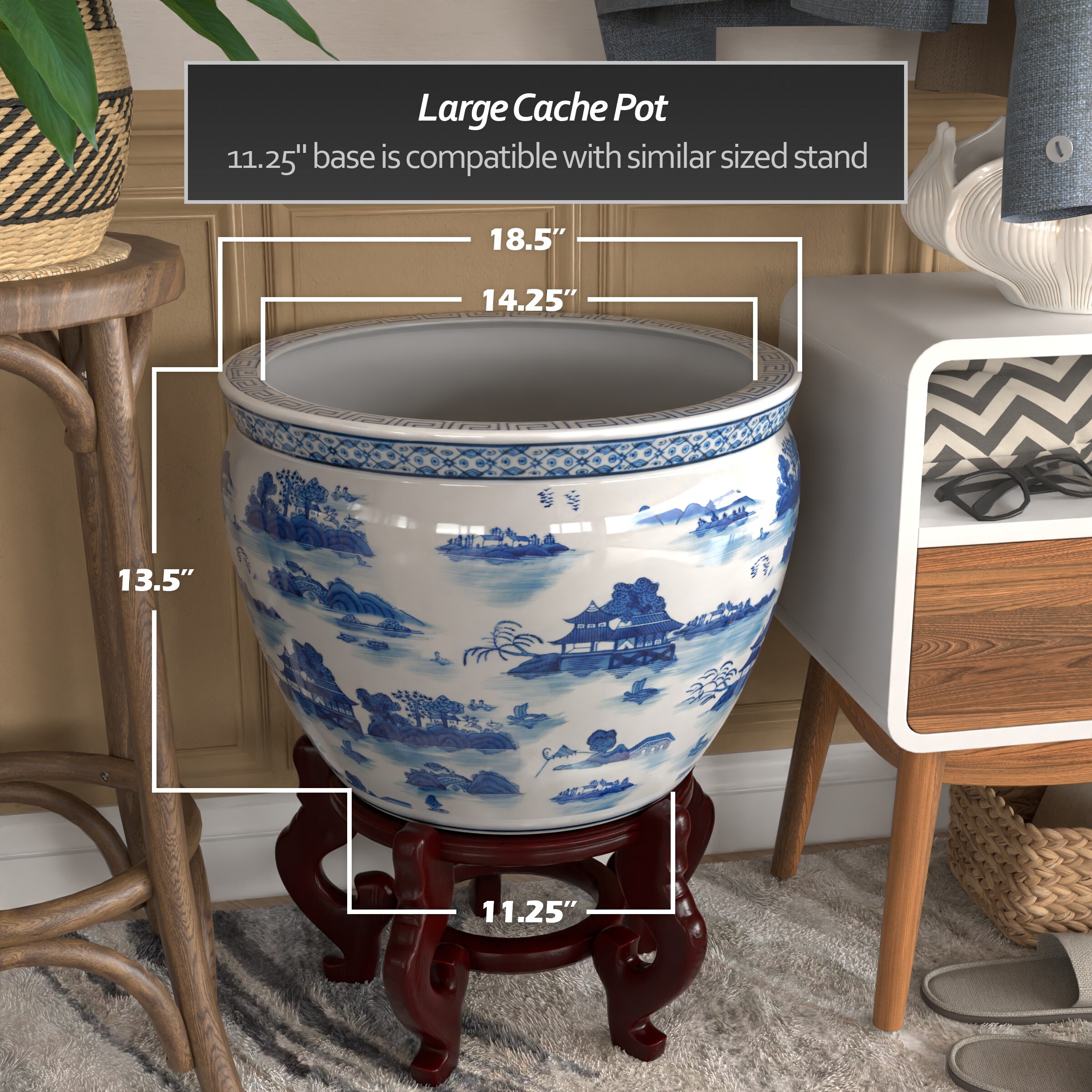 Red Lantern BW-18FISH-BWLS Planter-Window-Box - View #3