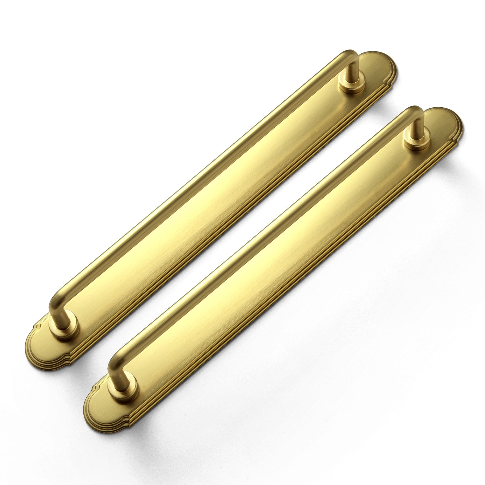 Miaokesen 1827LSJ-G014-192-2 7-9/16-in , 192mm Center to Center Brushed Gold Cylindrical Bar Drawer Pull 2 -Pack