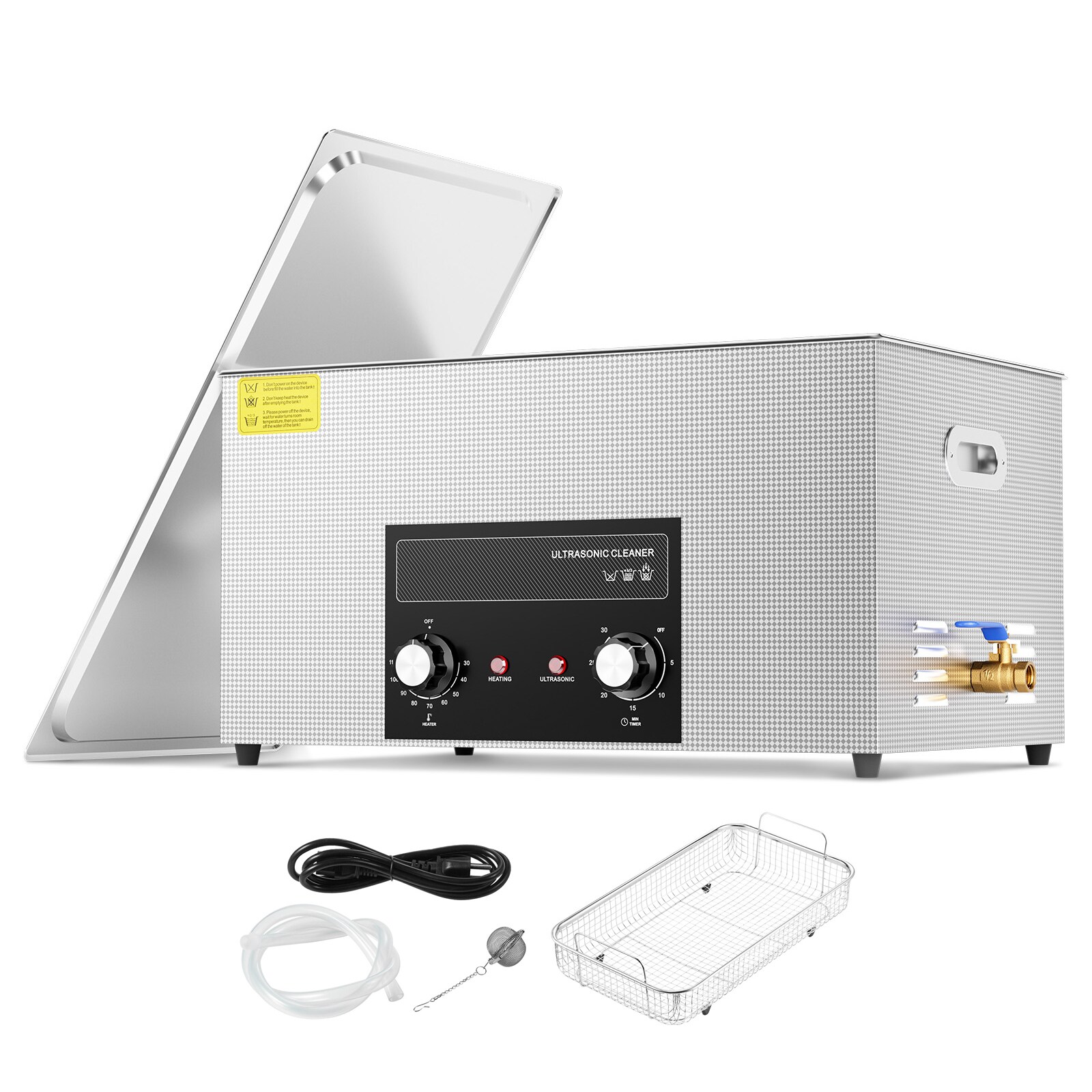 GIVIMO - 22-L Industrial Ultrasonic Cleaner with 8 Transducers and 480-W Power