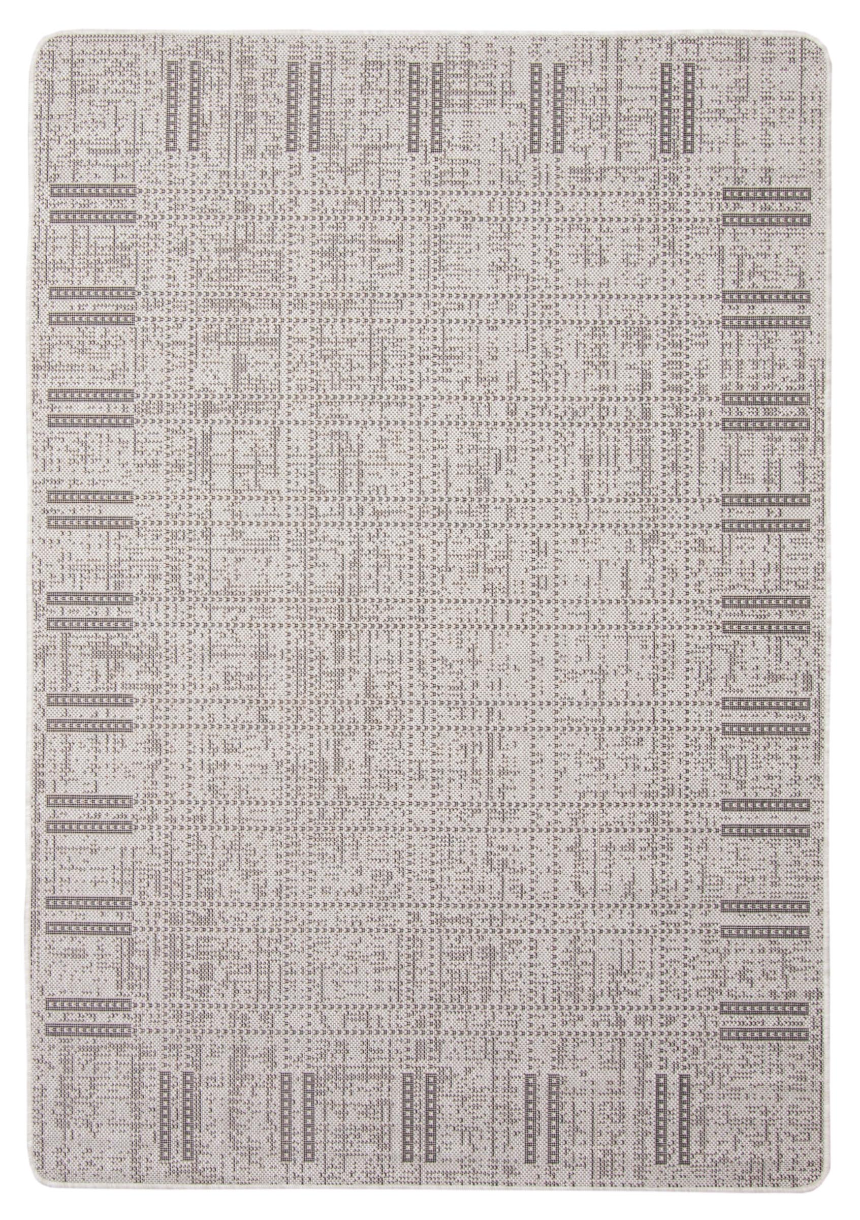 ECARPETGALLERY 353523 3 x 5 (ft) Polypropylene Gray Rectangular Indoor Solid Area rug