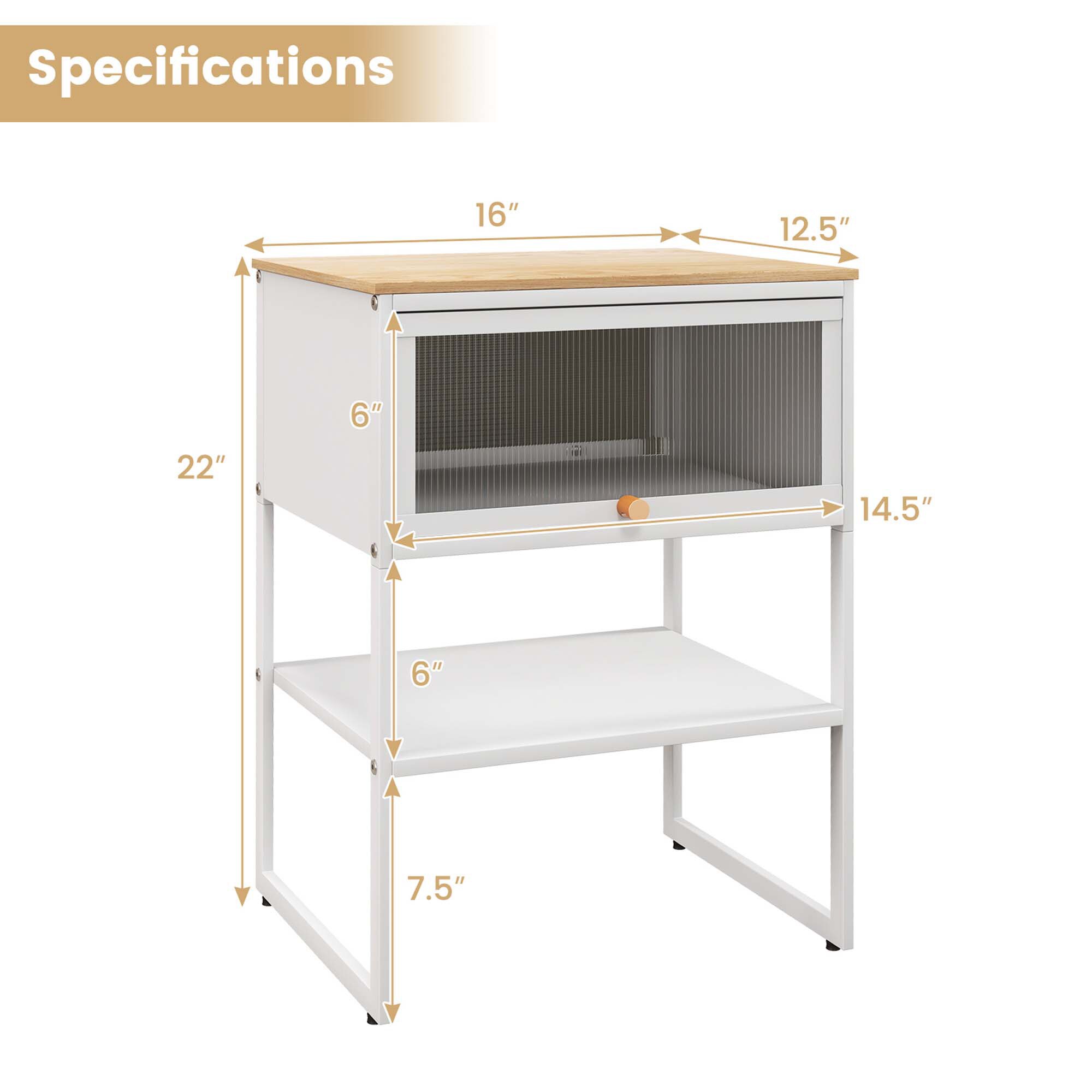 Costway HCST01218 nightstands - View #2