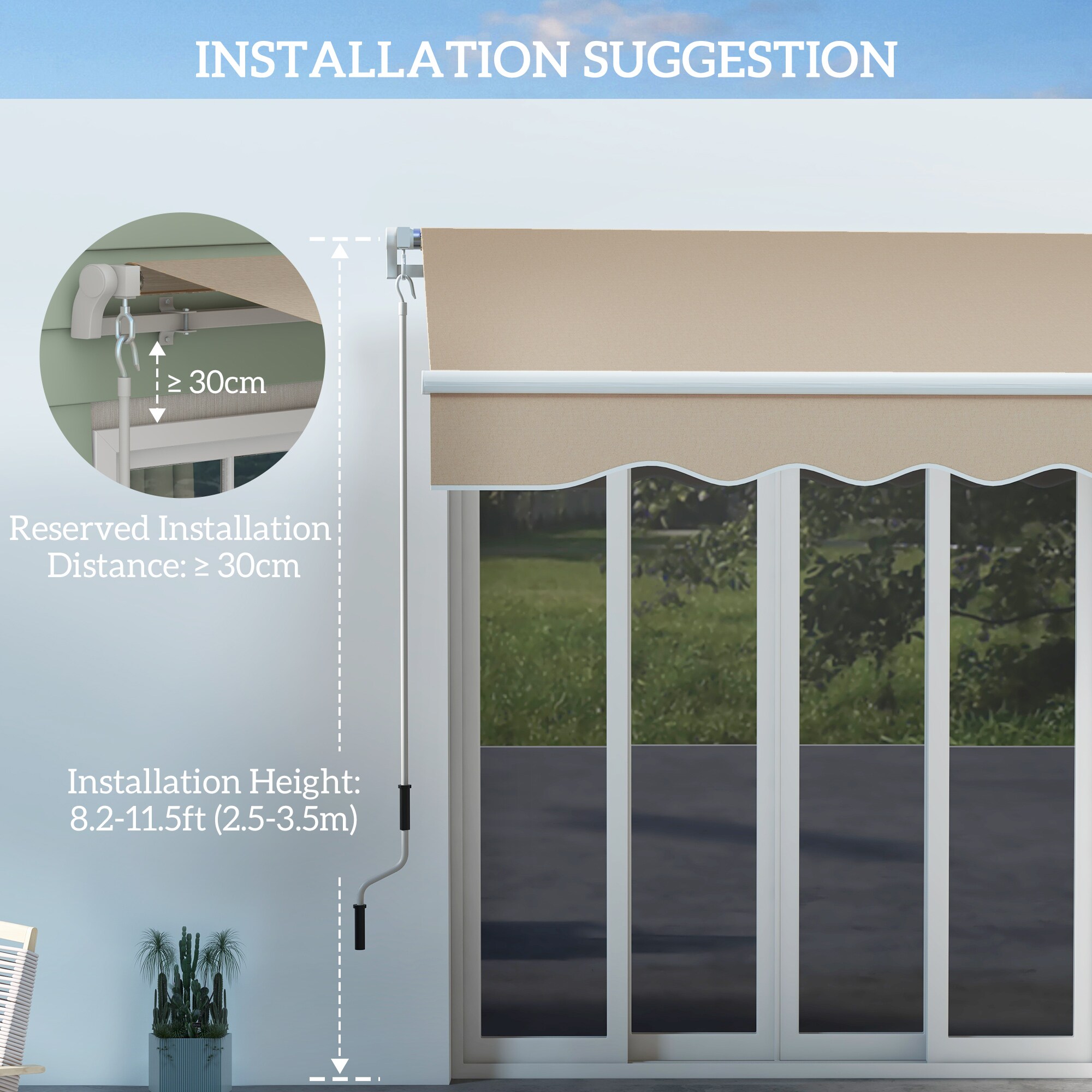 Outsunny 840-151CW awnings - View #8