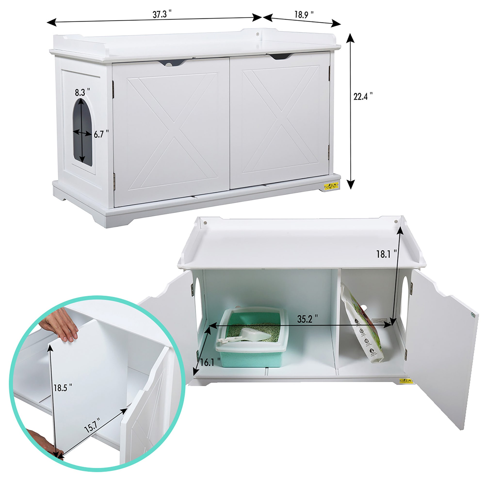 Coziwow CW12H0329-L02 Litter-Boxes - View #4