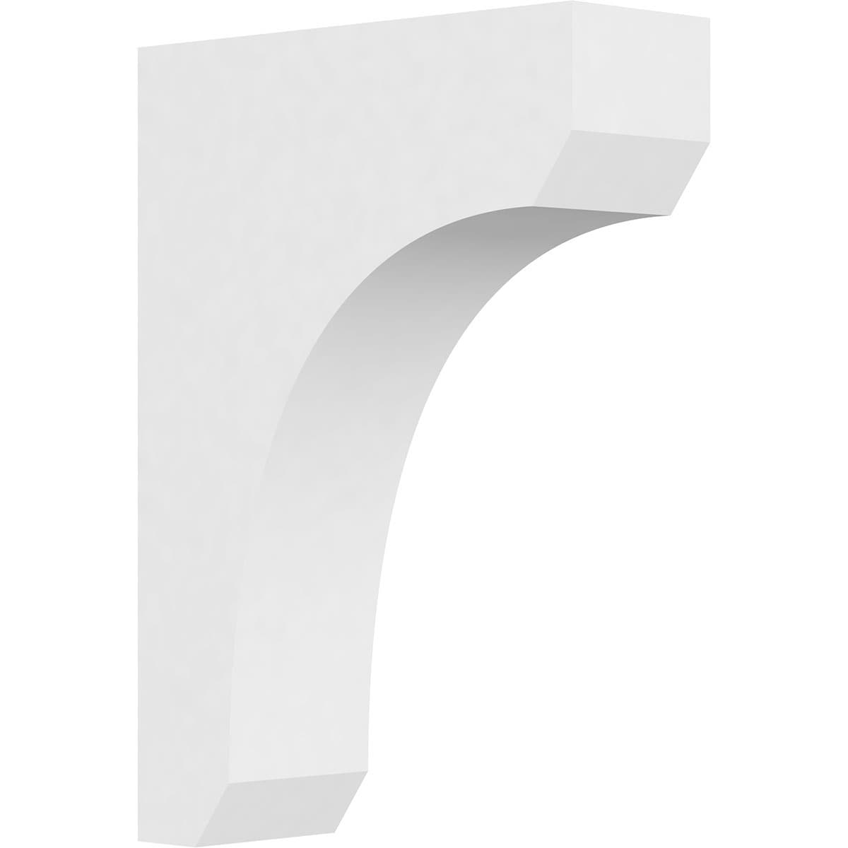 Ekena Millwork CORP03X10X14LGY 3-in x 10-in x 14-in Standard legacy Unfinished White PVC Paintable Corbel