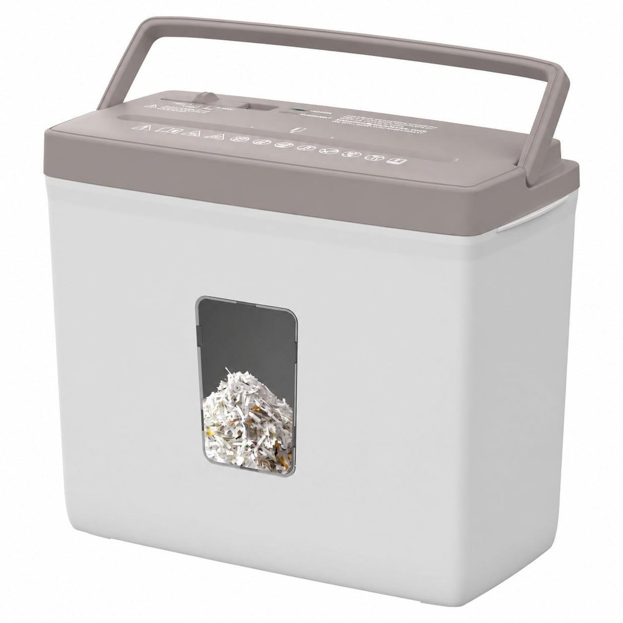 Justincity  Desktop Paper Shredder Cross Cut P4 Security Shreds 5 Sheets Credit Cards Staples 2 Point 38 Gallon Bin 4 Mode Compact Quiet Design