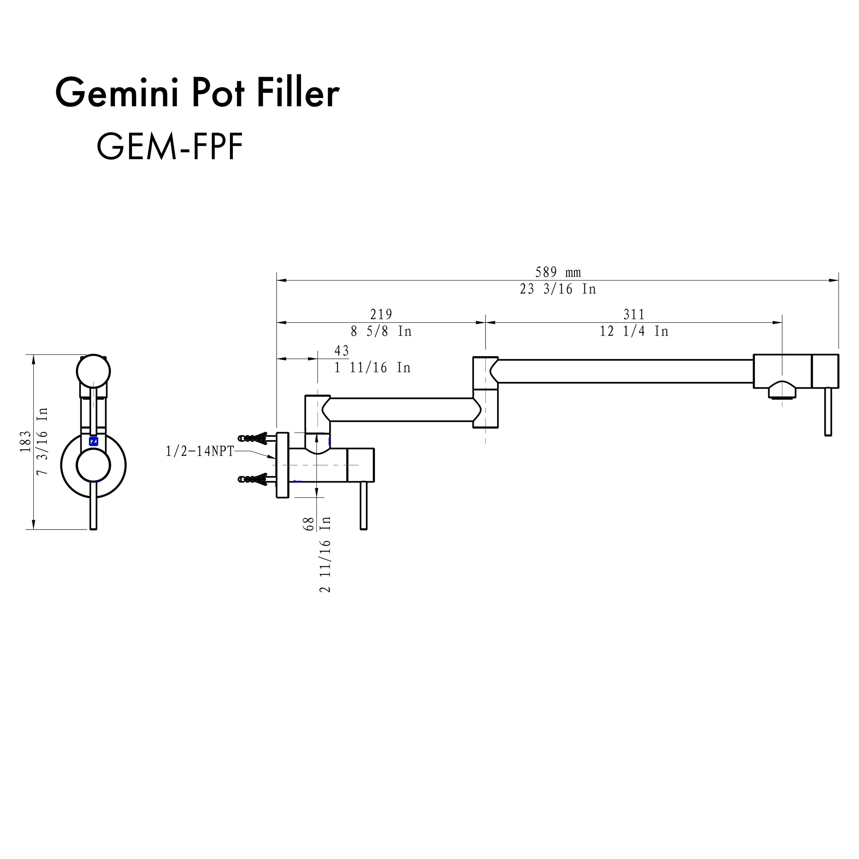 ZLINE KITCHEN & BATH GEM-FPF-PG Kitchen-Faucets - View #8