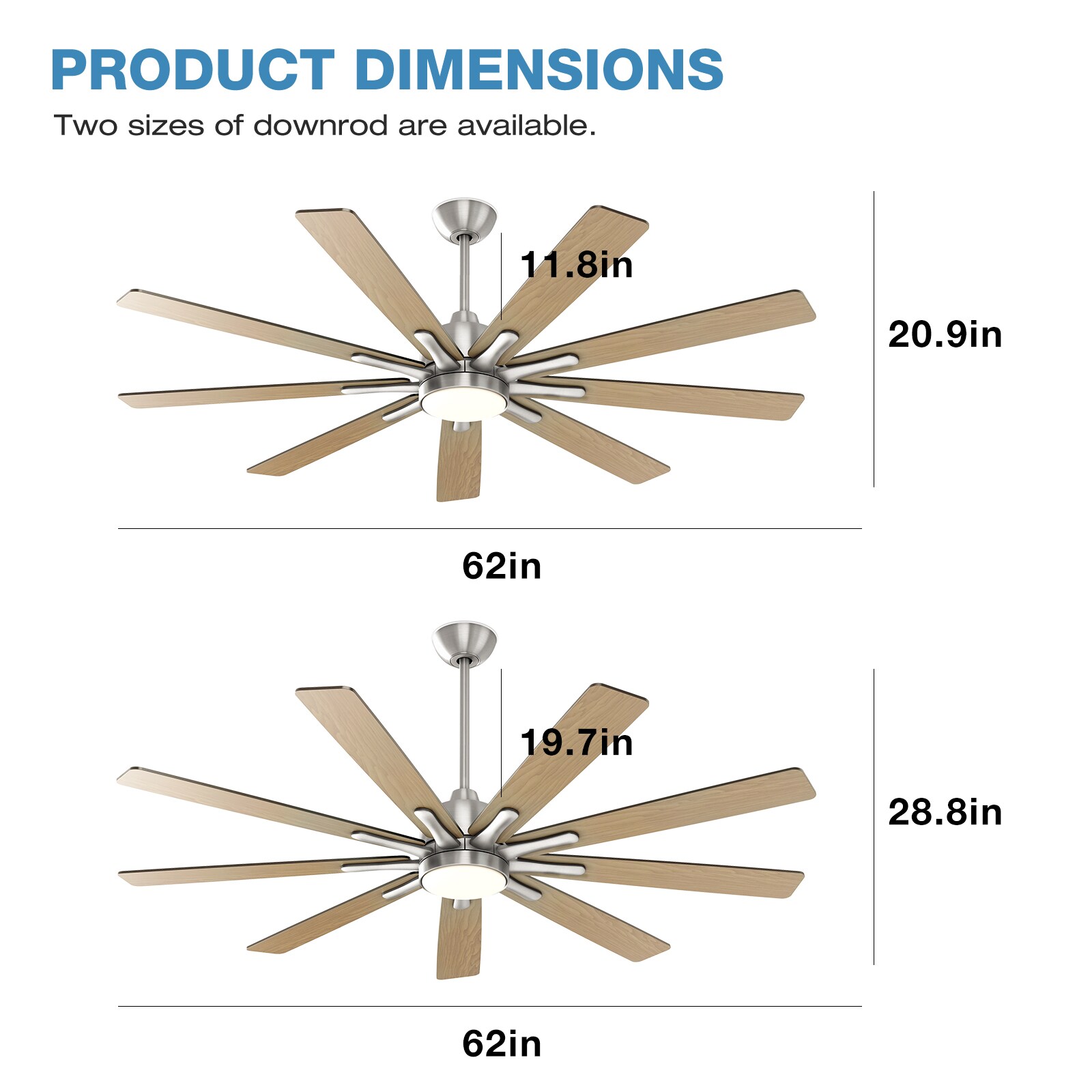 Warmiplanet WICF13-1 Ceiling-Fans - View #9