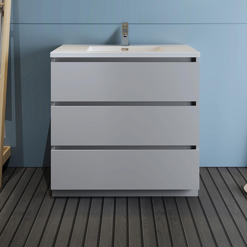 Fresca FCB9336GR-I Bath-Vanity-Combo - View #4