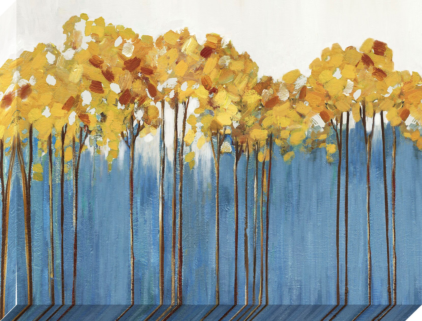  1607-8087LOW 30-in H x 40-in W Landscape Canvas Hand-painted Print