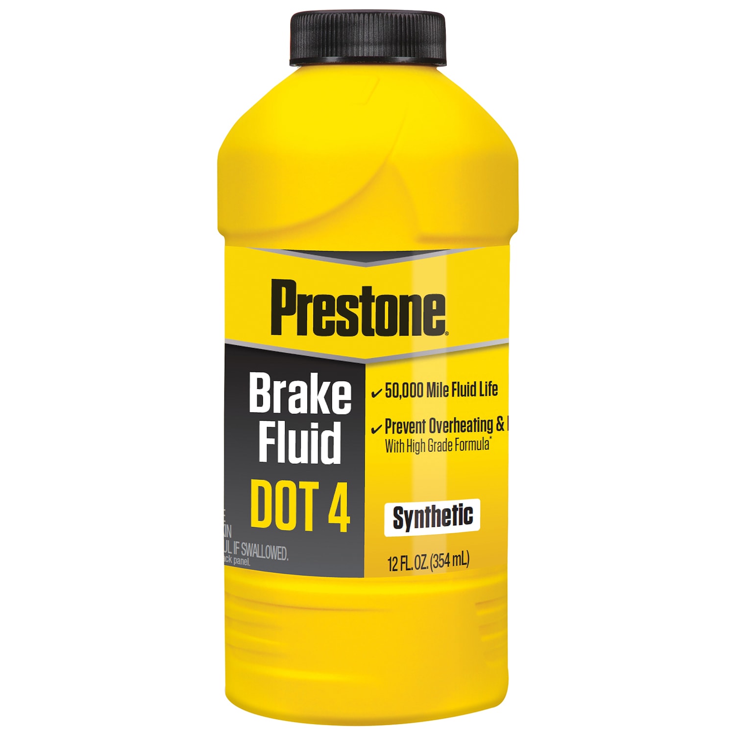 Prestone Brake Fluid DOT4 - 12 fl oz - 50,000 Mile Fluid Life