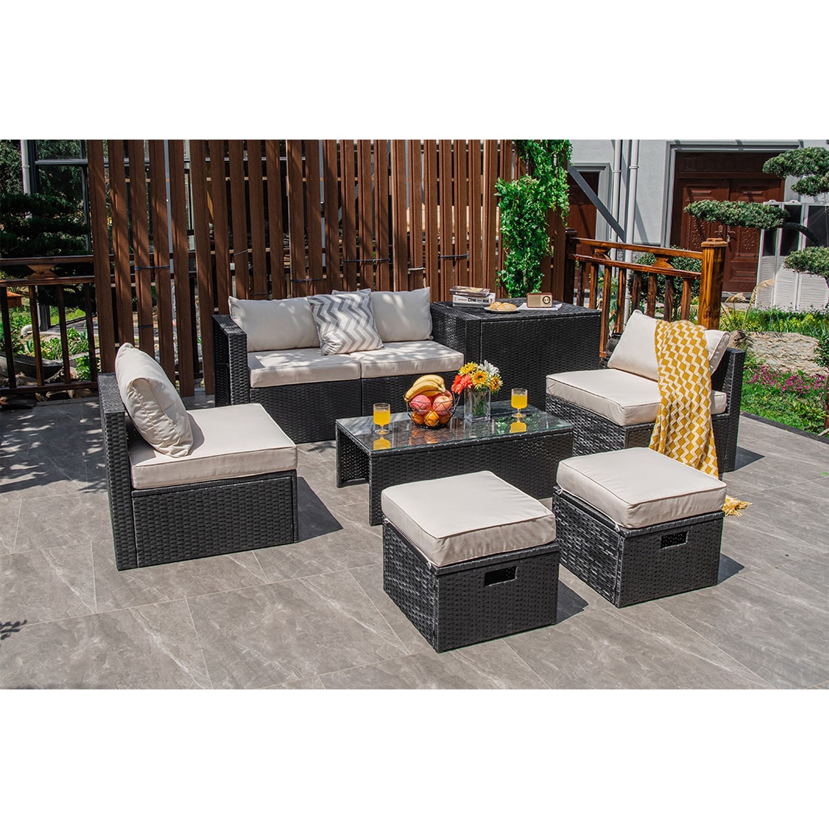 WELLFOR OUG68605WH+ Patio-Conversation-Sets - View #12