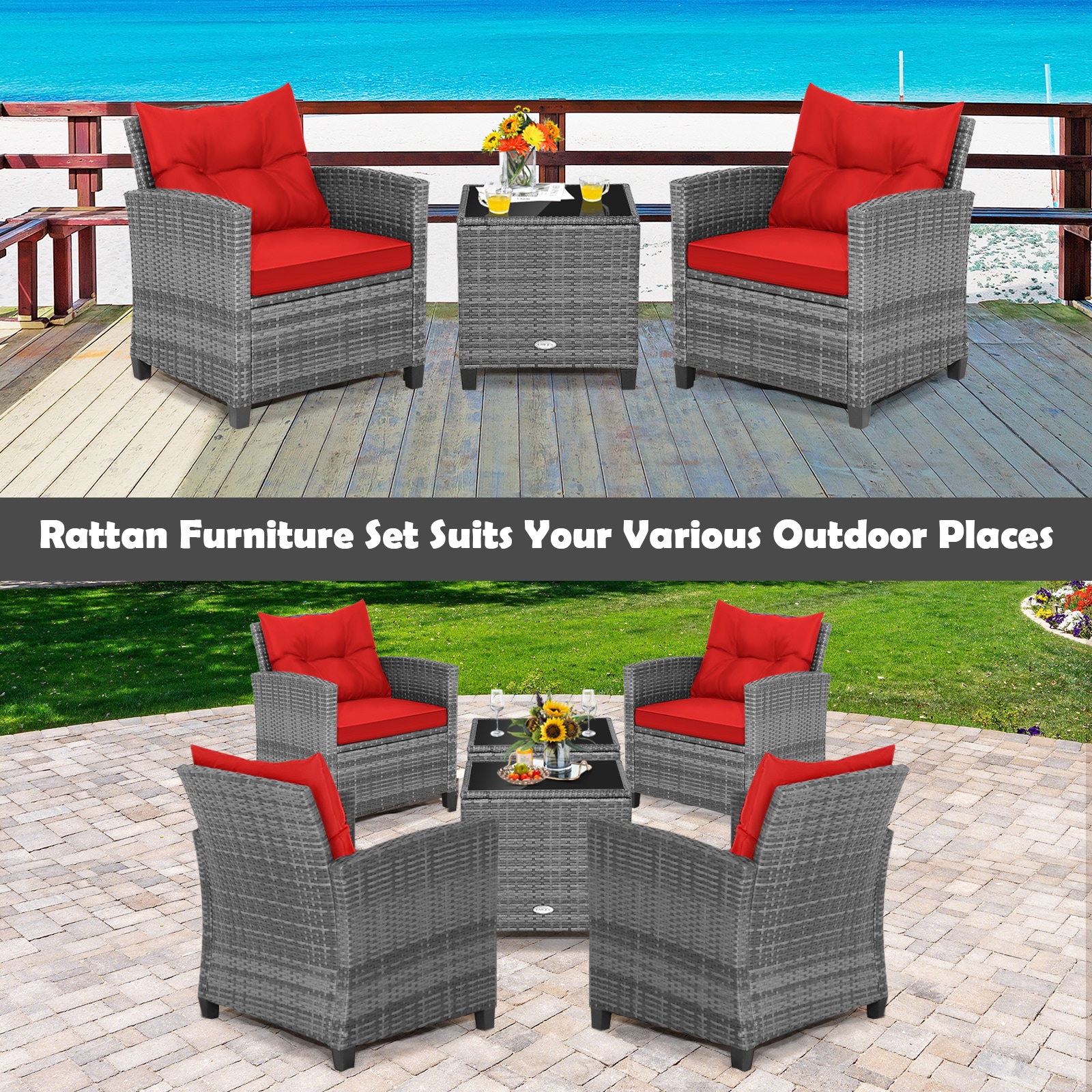 LIVIZA OUG70267RE Patio-Conversation-Sets - View #5